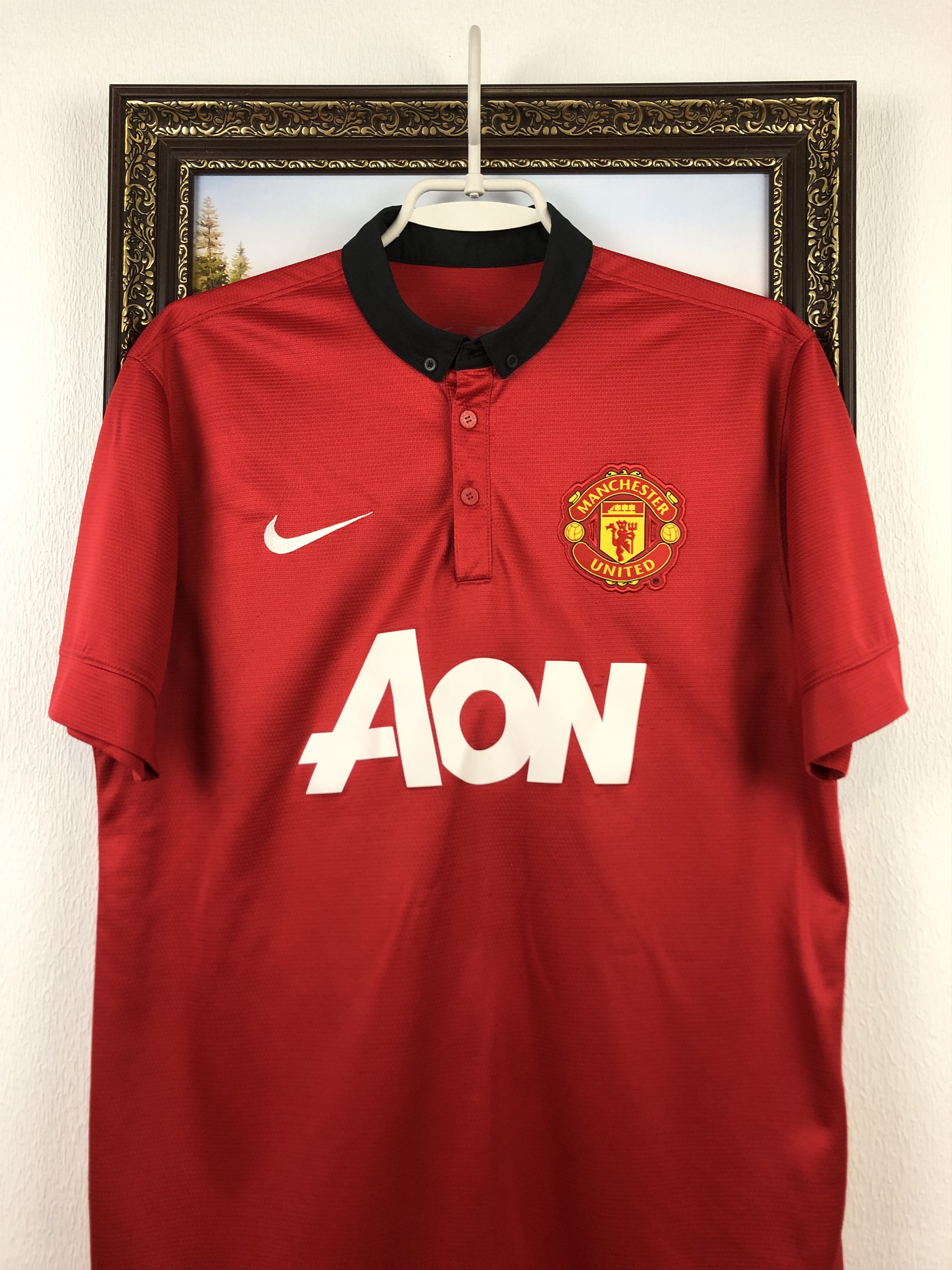 Nike Manchester United football shirt 2013 Soccer Nike Jersey Size US M / EU 48-50 / 2 - 2 Thumbnail