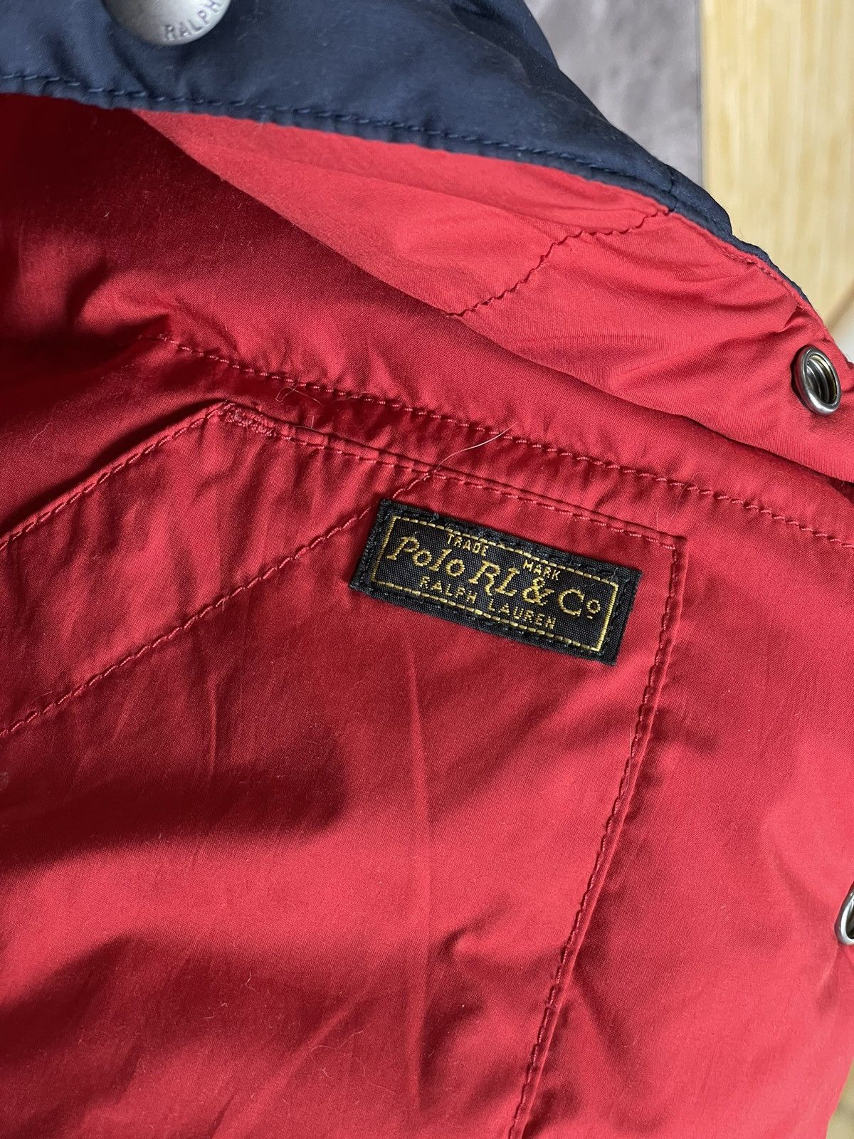 Vintage Polo Ralph Lauren Navy Blue Vintage 90s Puffer Vest Jacket Size S / US 4 / IT 40 - 11 Thumbnail
