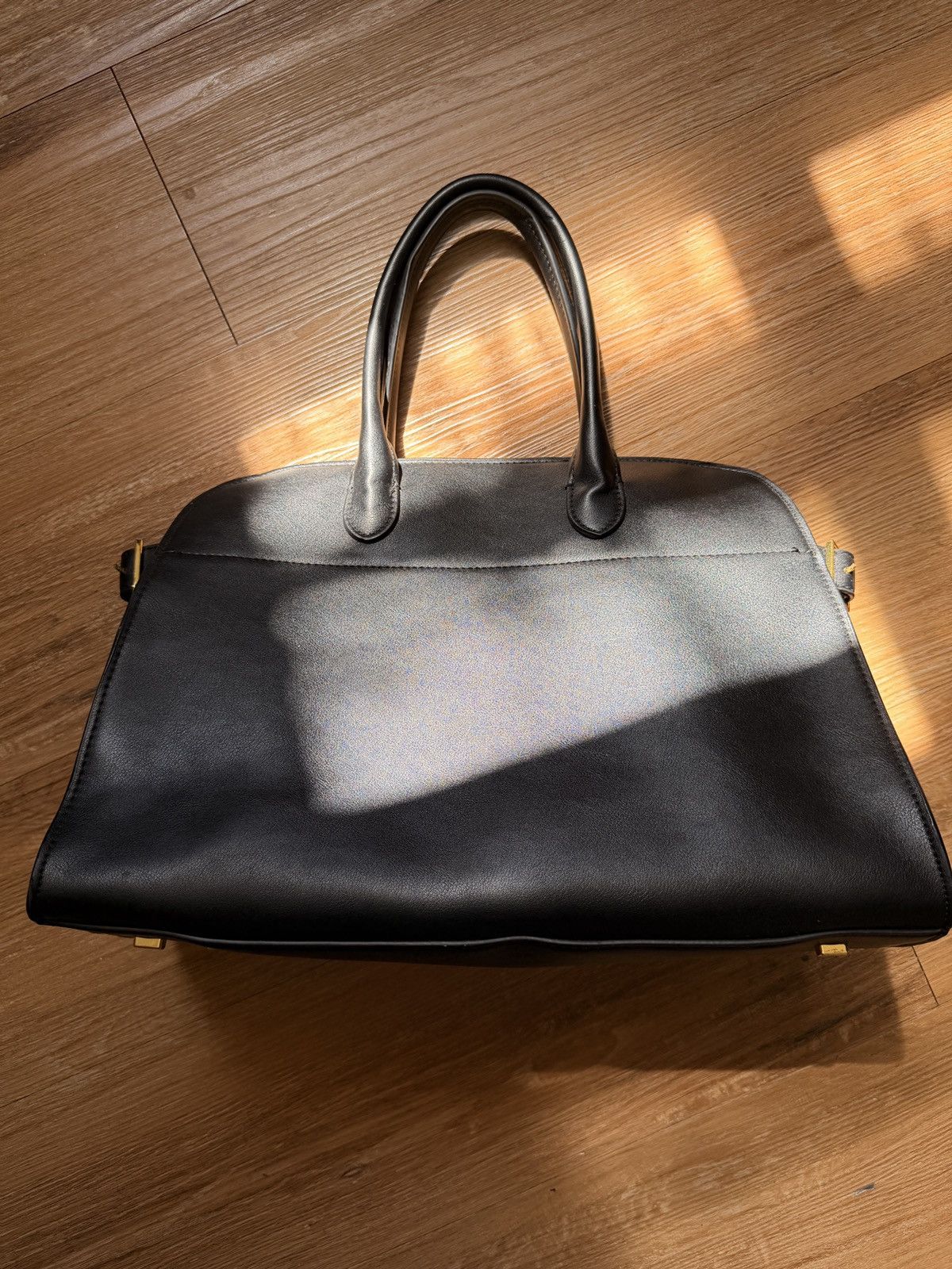 The Row The Row Margaux 15 Tote Black/Gold Hardware Size ONE SIZE - 1 Thumbnail