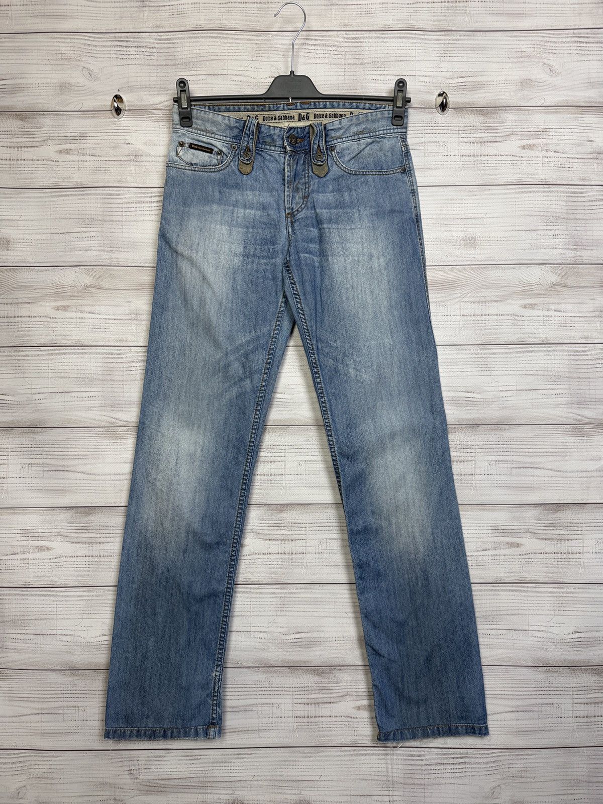 Dolce & Gabbana Vintage Dolce Gabbana Jeans Big Logo Washed Distressed Japan Size US 30 / EU 46 - 2 Thumbnail