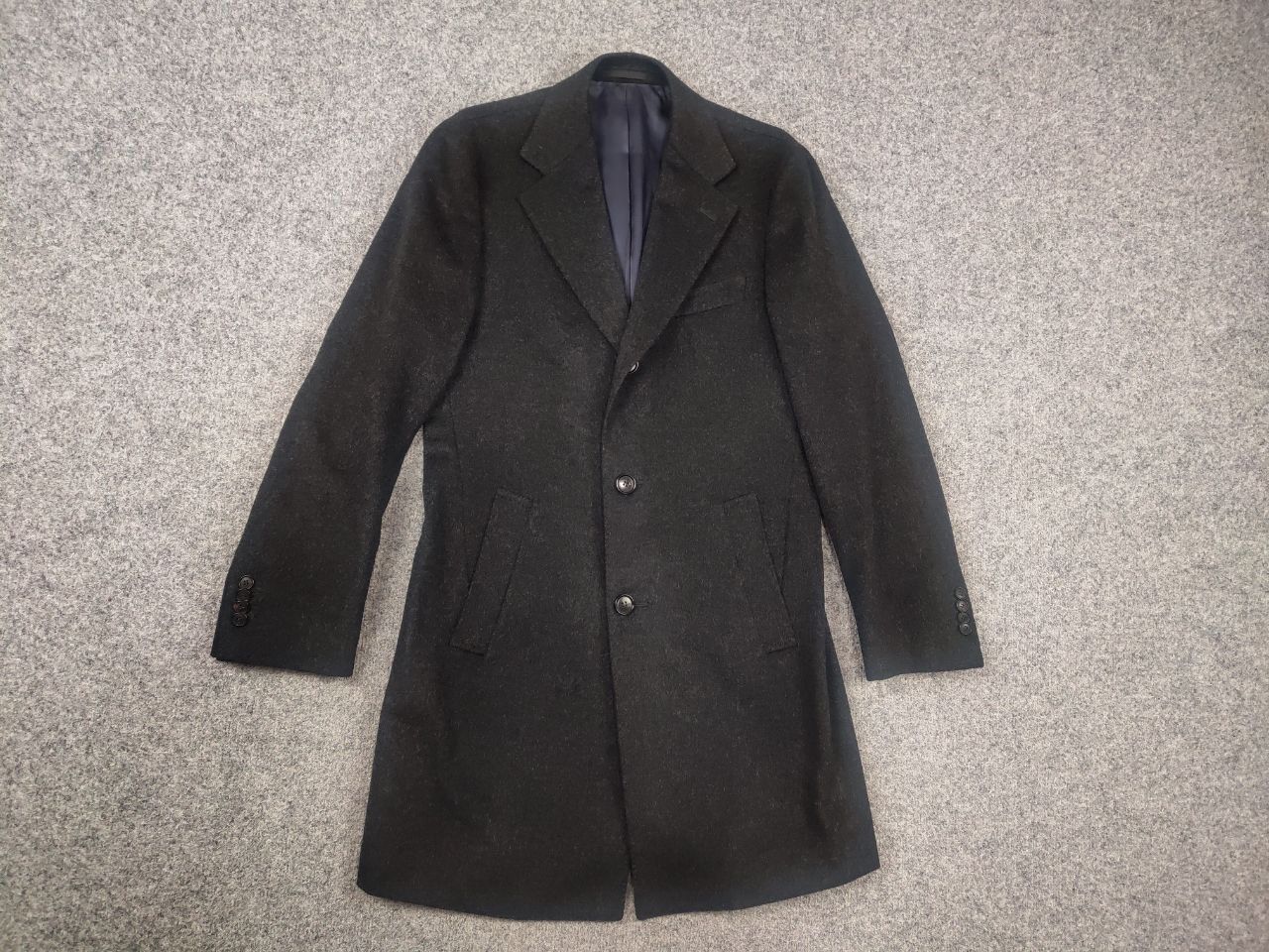 Suitsupply Suitsupply Design vicenza Gray Pure Wool coat Mid Jacket Size US S / EU 44-46 / 1 - 2 Thumbnail