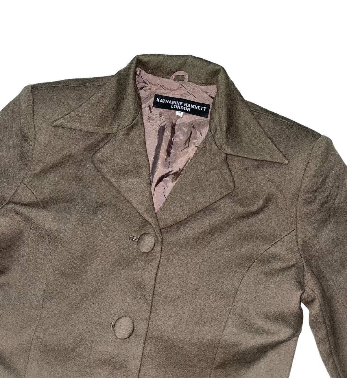 Katharine Hamnett London Vintage Katharine Hamnett London Khaki Jacket Size M / US 6-8 / IT 42-44 - 2 Thumbnail