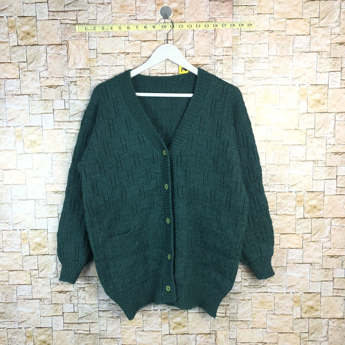 Vintage Japanese Brand Green Cardigan Knitwear #A938 Size M / US 6-8 / IT 42-44 - 1 Thumbnail