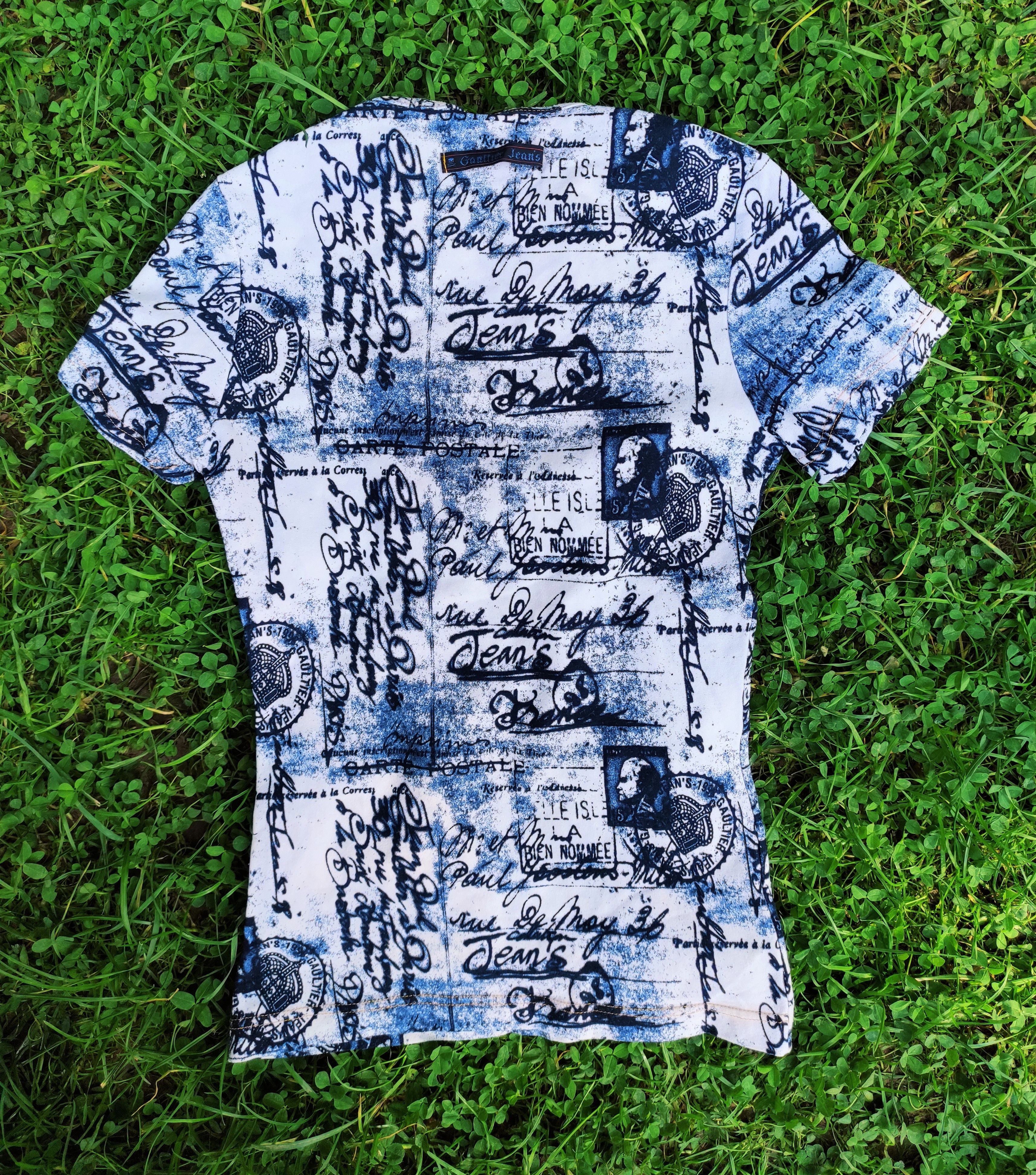 Jean Paul Gaultier Jean Paul Gaultier Postcard Tattoo Mail Stamp Top tee Cami Size S / US 4 / IT 40 - 7 Thumbnail