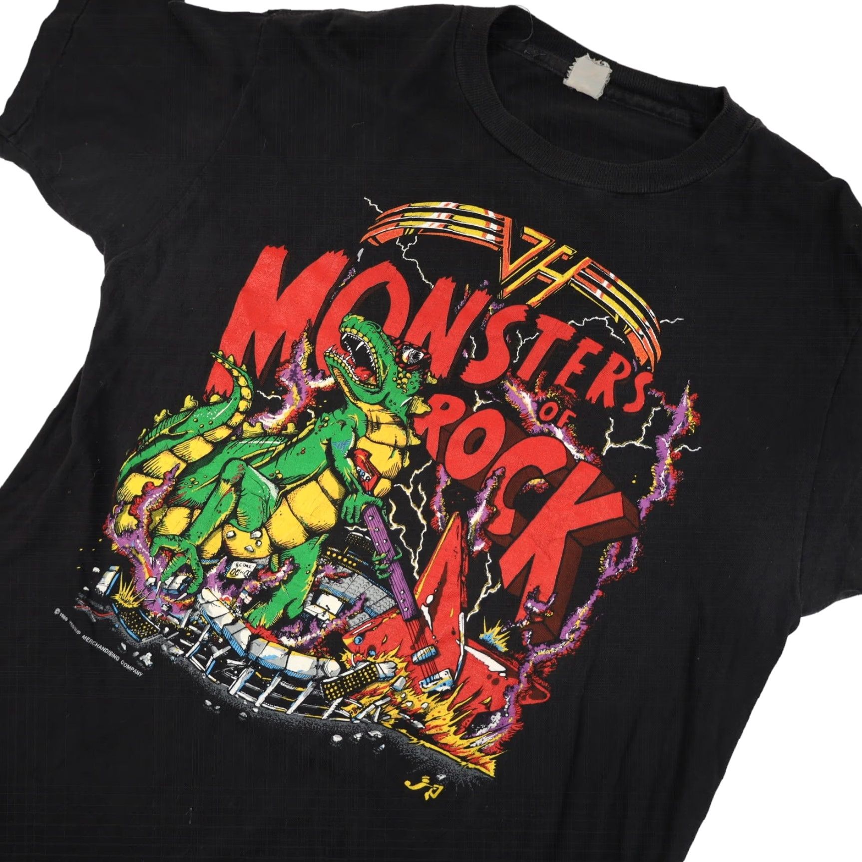 Vintage VINTAGE Van Halen Monsters of Rock Tour T Shirt Black Mens L Large 1988 Size US L / EU 52-54 / 3 - 2 Thumbnail