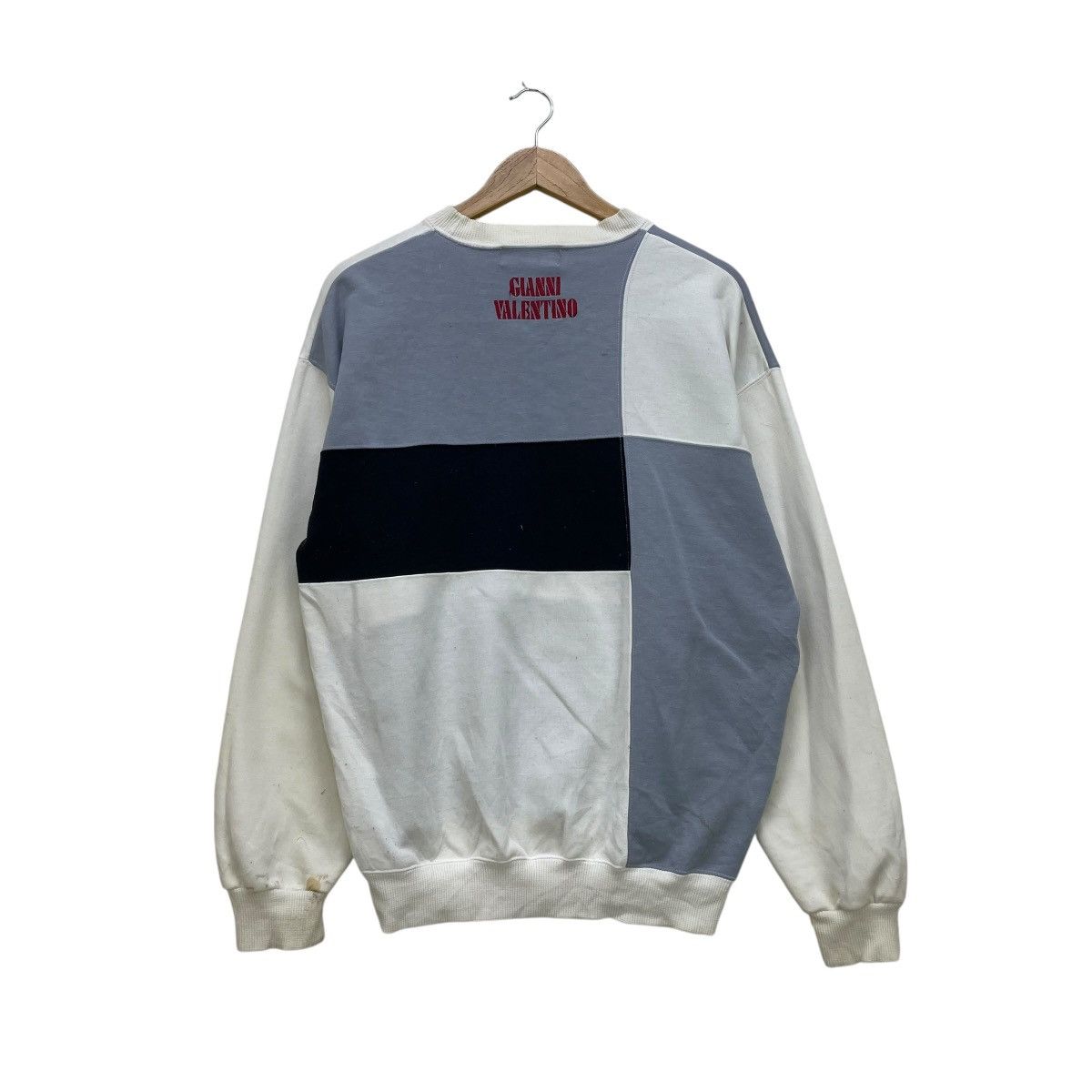 Gianni Valentino 💥Giano Valentino Colourblock Sweatshirt Crewneck Pullover Size US M / EU 48-50 / 2 - 2 Thumbnail
