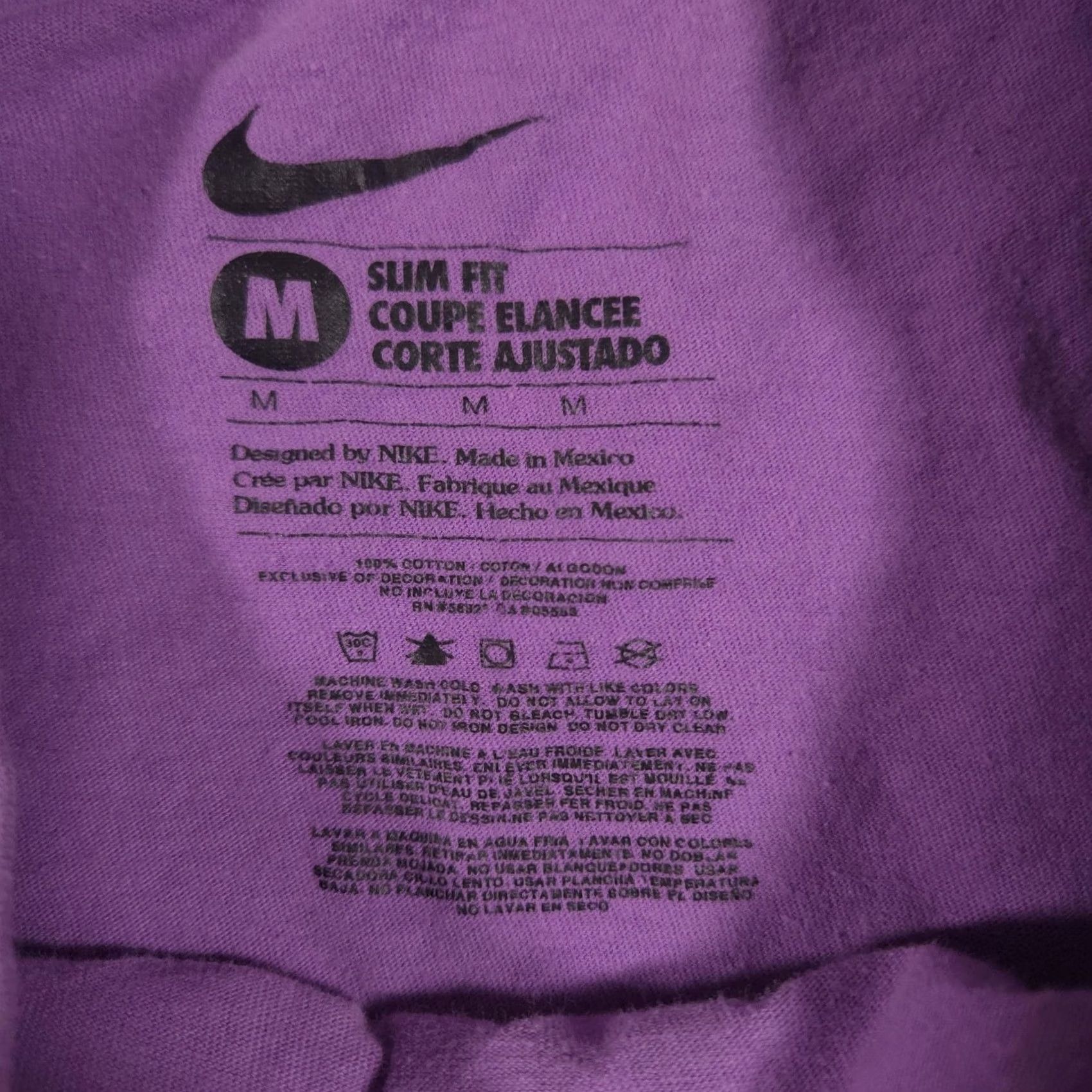 Nike Nike Shirt Womens Medium Purple Dont Stop People Watching Graphic Short Sleeve Size M / US 6-8 / IT 42-44 - 6 Thumbnail
