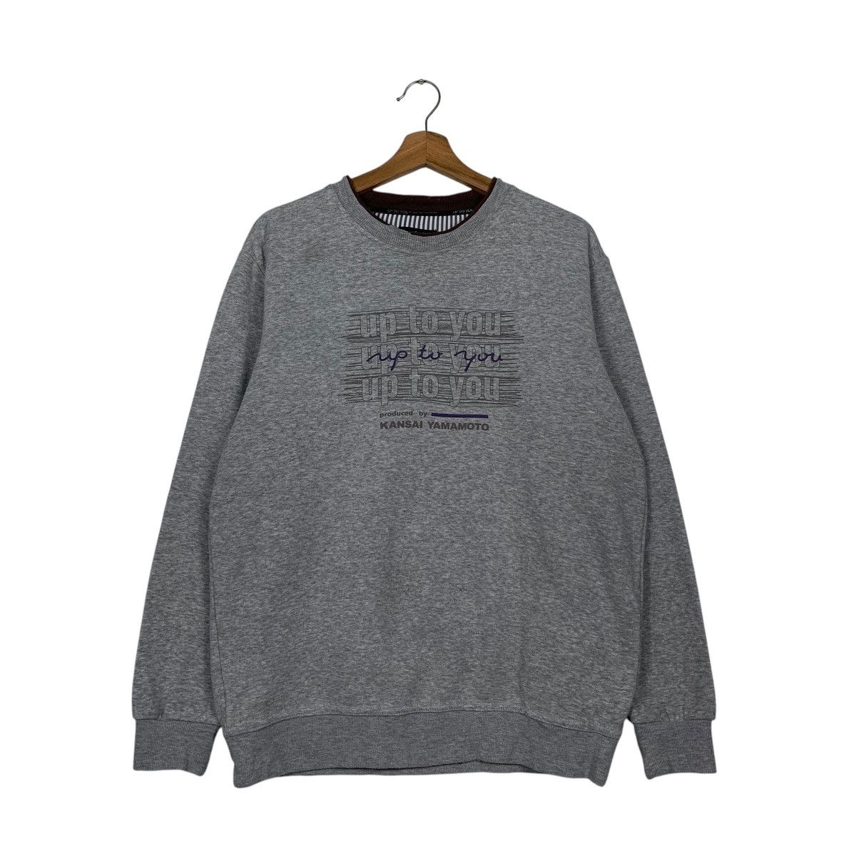 Kansai Yamamoto Up To You By Kansai Yamamoto Crewneck Sweatshirt Size US L / EU 52-54 / 3 - 1 Thumbnail