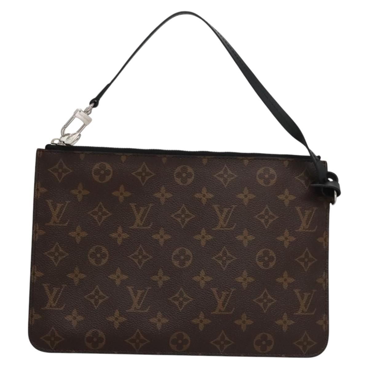 Louis Vuitton Macassar Brown Canvas Clutch Bag (Pre-Owned) Size ONE SIZE - 1 Thumbnail