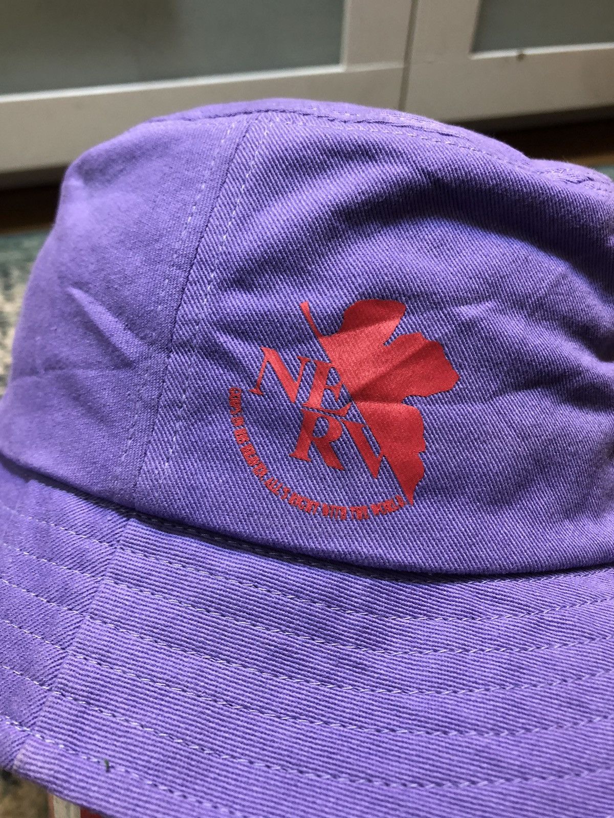 Anime × Japanese Brand Nerv Evagelion Work A.T Field By Khara Bucket Hats Size ONE SIZE - 7 Thumbnail