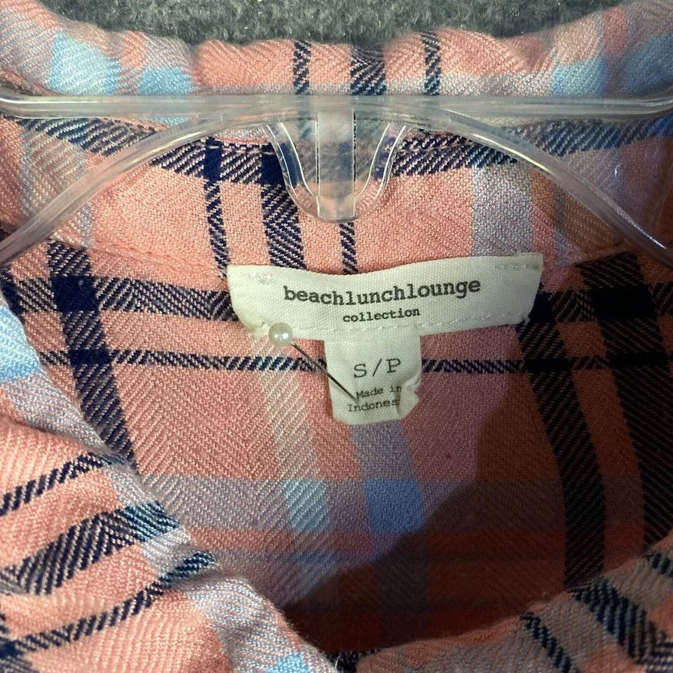 Other Beach Lunch Lounge Button Up Top Women's Small Plaid S Size S / US 4 / IT 40 - 3 Thumbnail