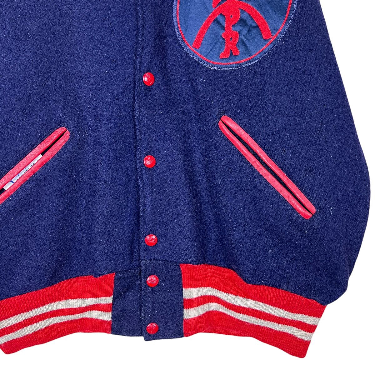 Vintage 🔥 50s VINTAGE SPEEDLINE STADIUM VARSITY BOMBER JACKET Size US L / EU 52-54 / 3 - 11 Thumbnail