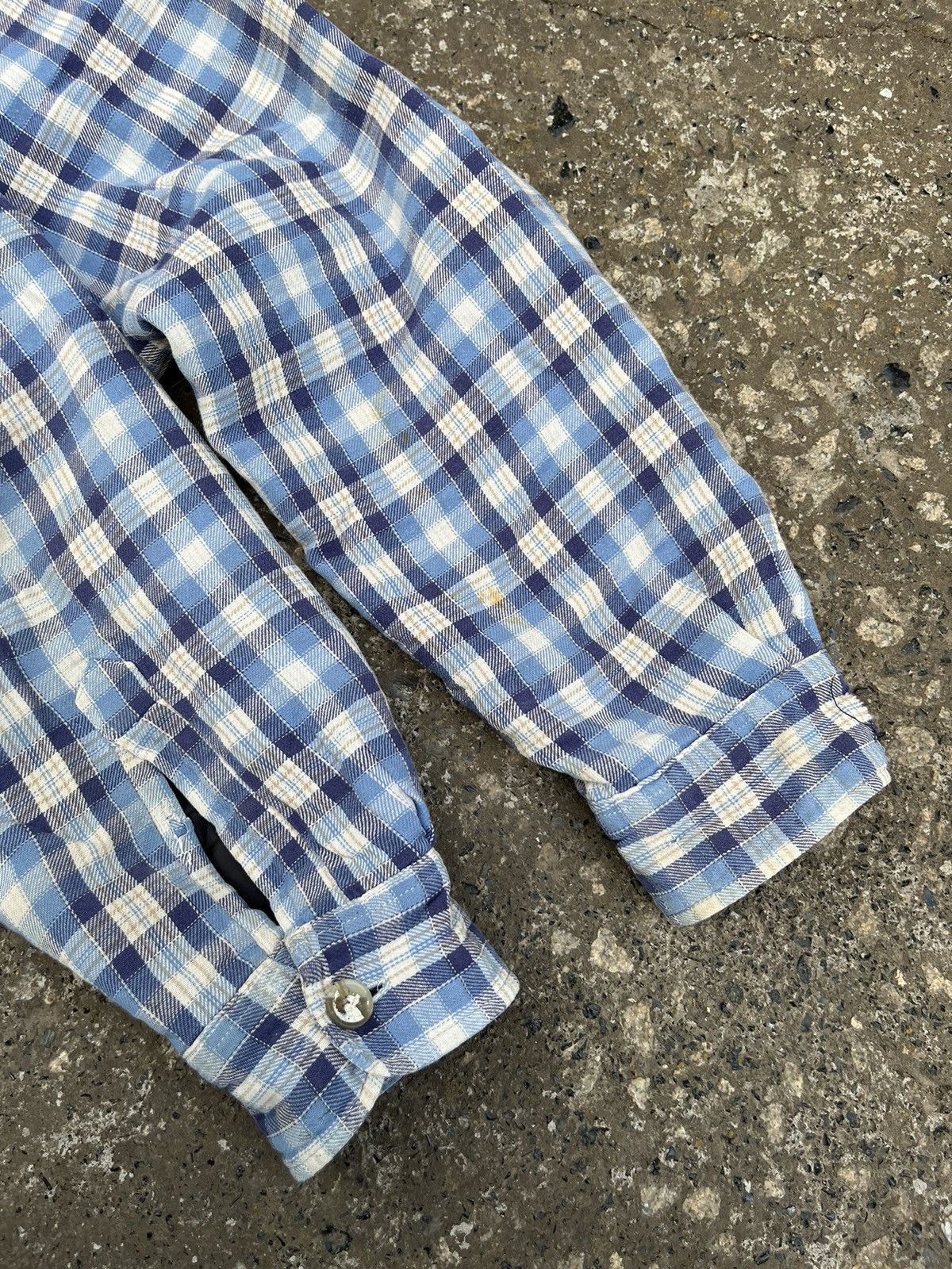 Flannel Vintage 80s Distressed Flannel Shirt Insulated Quilted Size US L / EU 52-54 / 3 - 7 Thumbnail