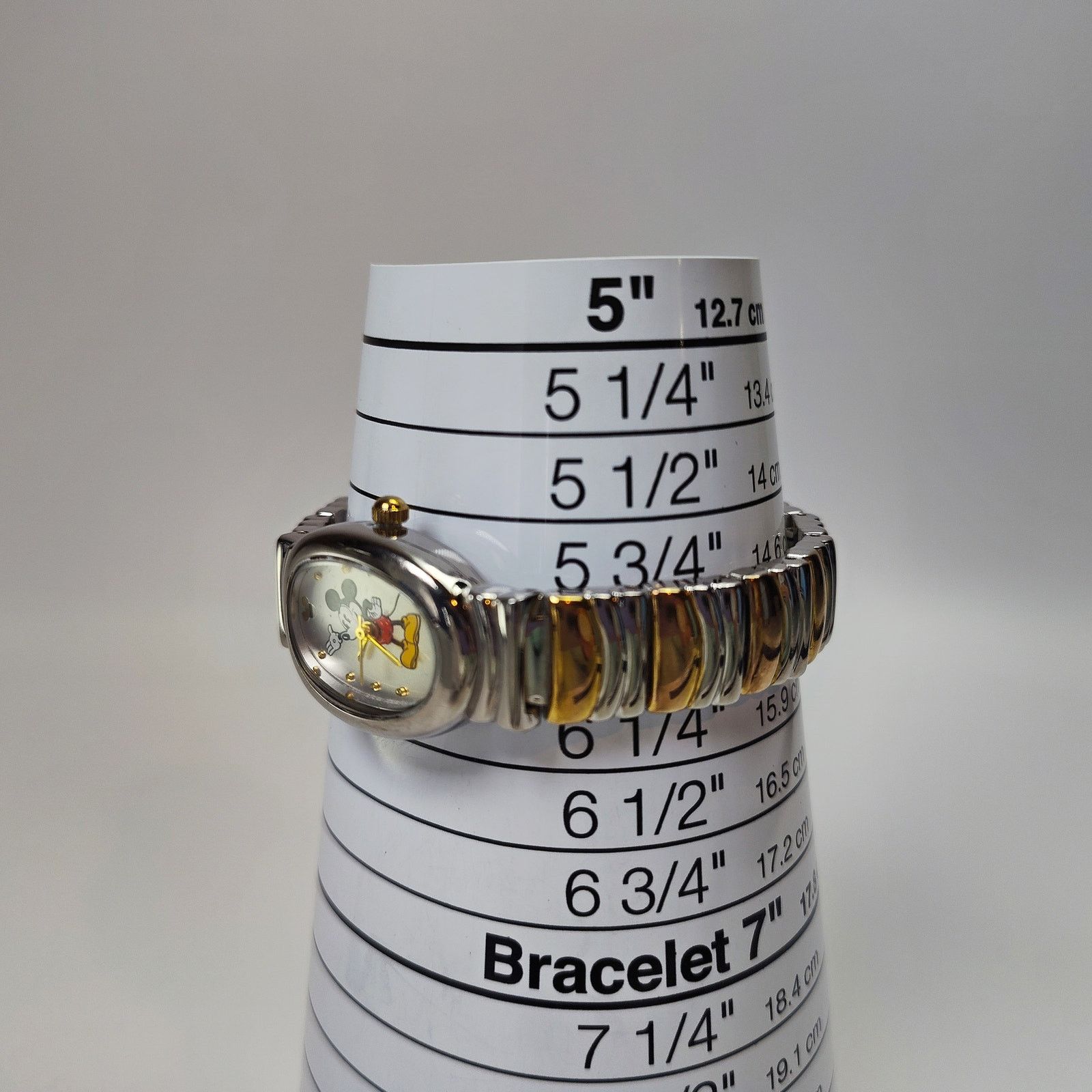 Disney Disney Store Mickey Mouse Oval Watch Gold Silver Bracelet Size ONE SIZE - 7 Thumbnail