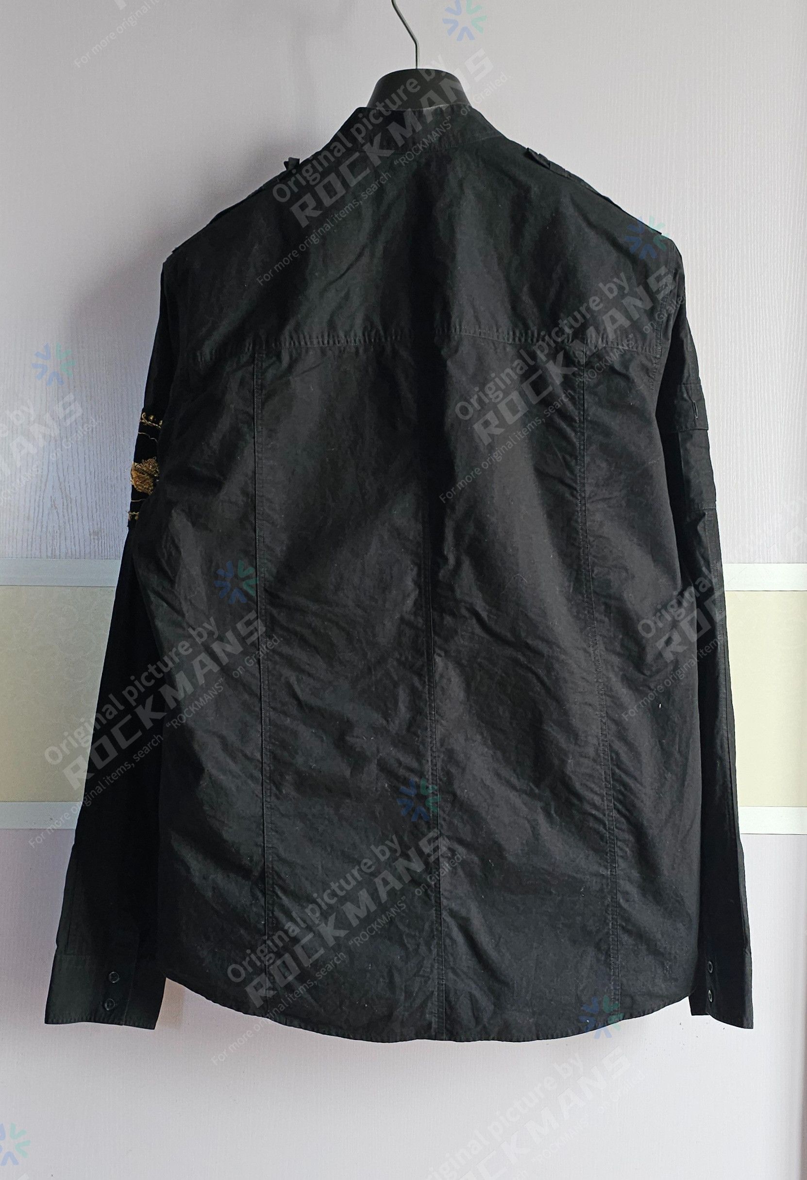 Balmain Balmain Men's Black Shirts Golden Embroidery Size 42 Size US L / EU 52-54 / 3 - 3 Thumbnail