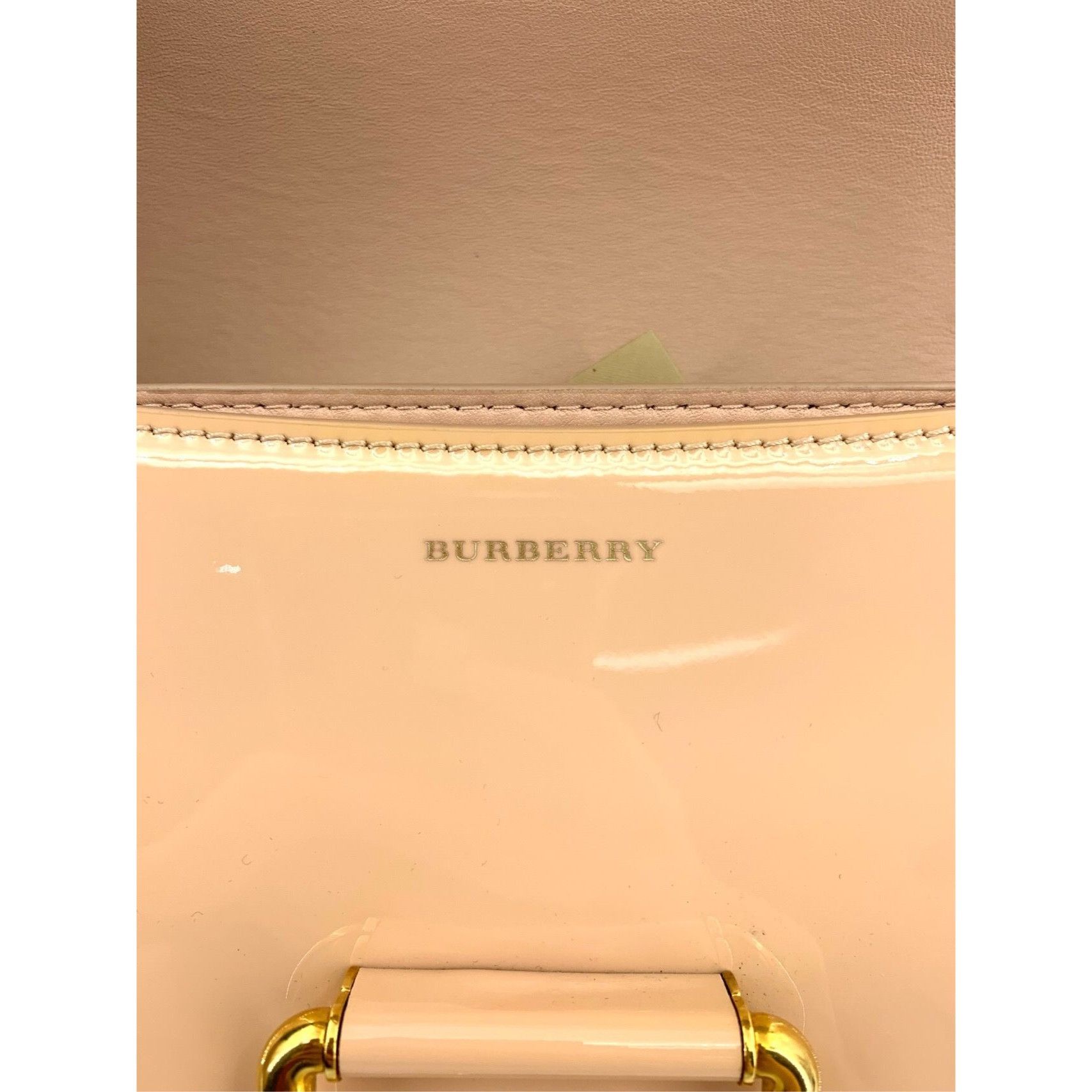 Burberry Burberry Ladies Bright Leather Crossbody Shoulder Bag Beige Size ONE SIZE - 6 Thumbnail