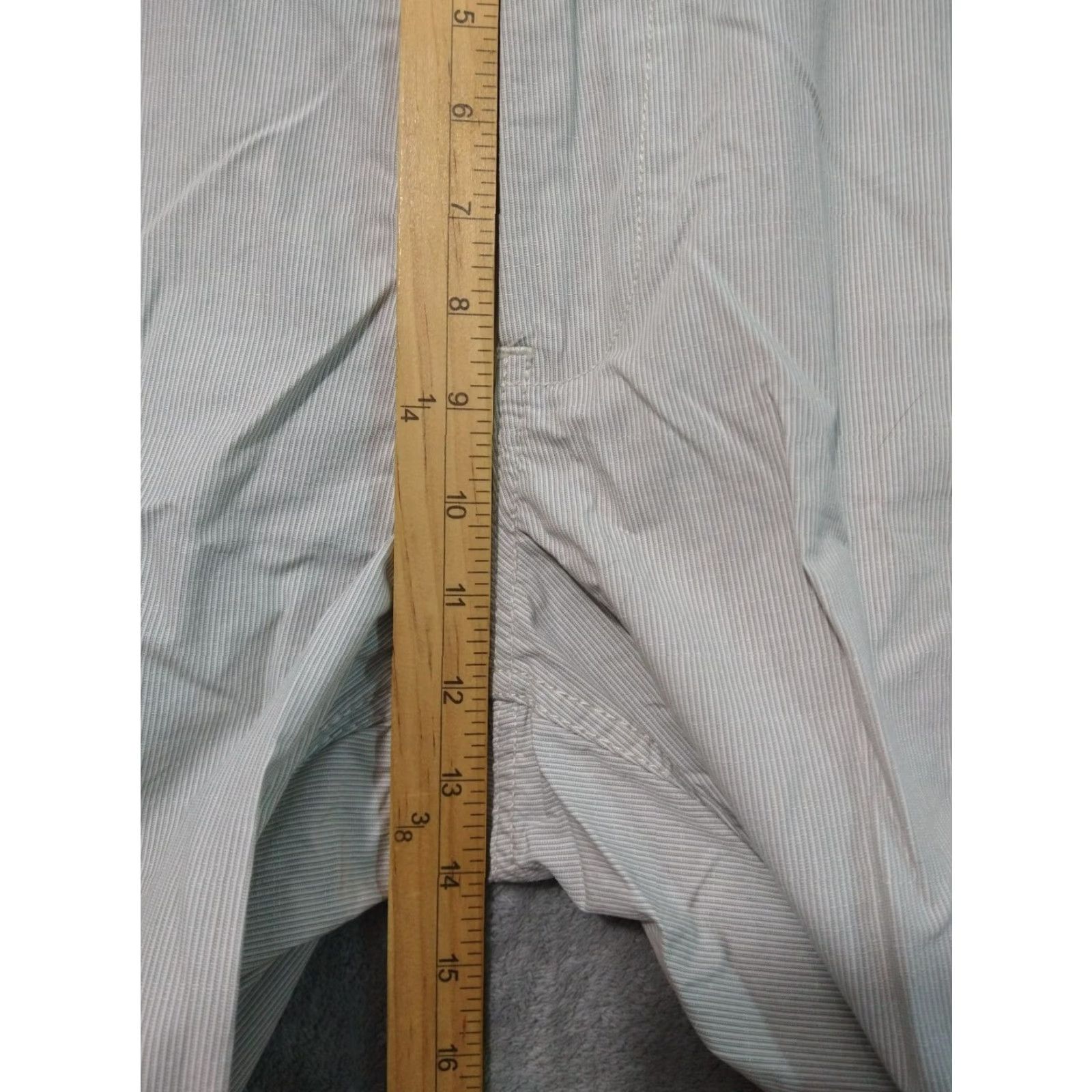 U.S. Polo Assn. US Polo Assn Shorts Mens 42 Beige White Striped Chino Flat Front Hartford Size US XL / EU 56 / 4 - 4 Thumbnail