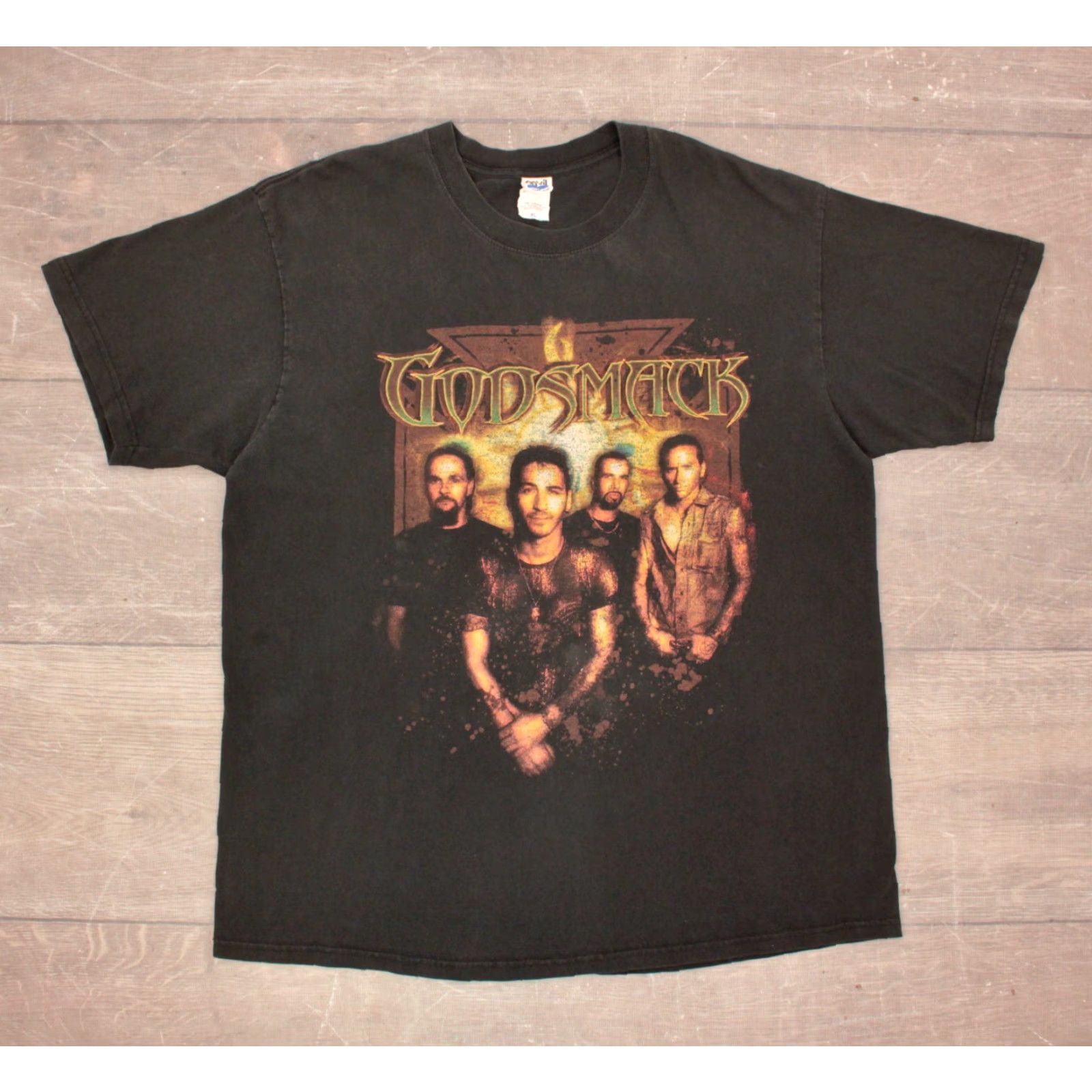 Anvil VINTAGE Men’s Godsmack Smack This IV Tour TShirt XL Black Graphic Tee 2000s Style Mens Size US XL / EU 56 / 4 - 2 Thumbnail