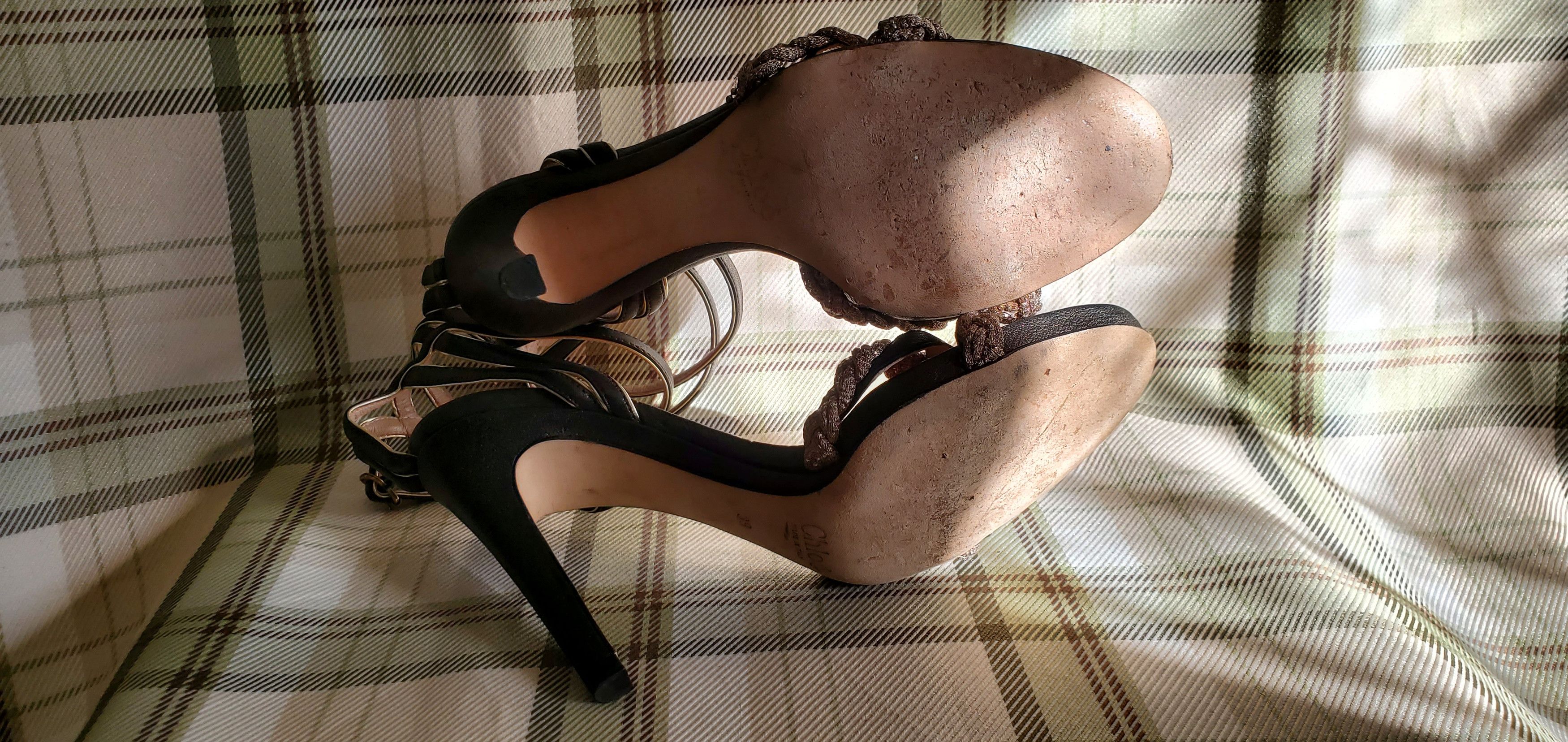 Chloe Chloe Open Toe Leather Heel Shoes Size US 9 / IT 39 - 4 Thumbnail