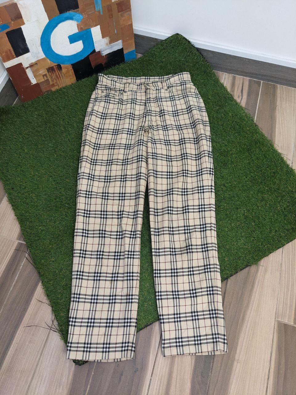 Burberry Designer Vintage Burberry nova check pants vintage full print Grailed