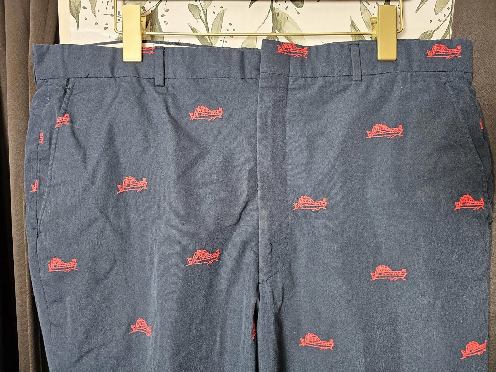 Other Wedgewood by Asher Pants Blue & Red Mens Size M Size US 32 / EU 48 - 2 Thumbnail