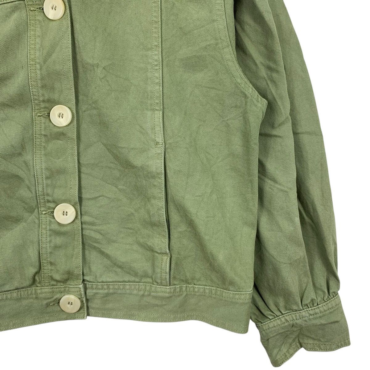 Zara ZARA Casualwear Designer Fully Button Trucker Jeans Jacket Size XS / US 0-2 / IT 36-38 - 5 Thumbnail