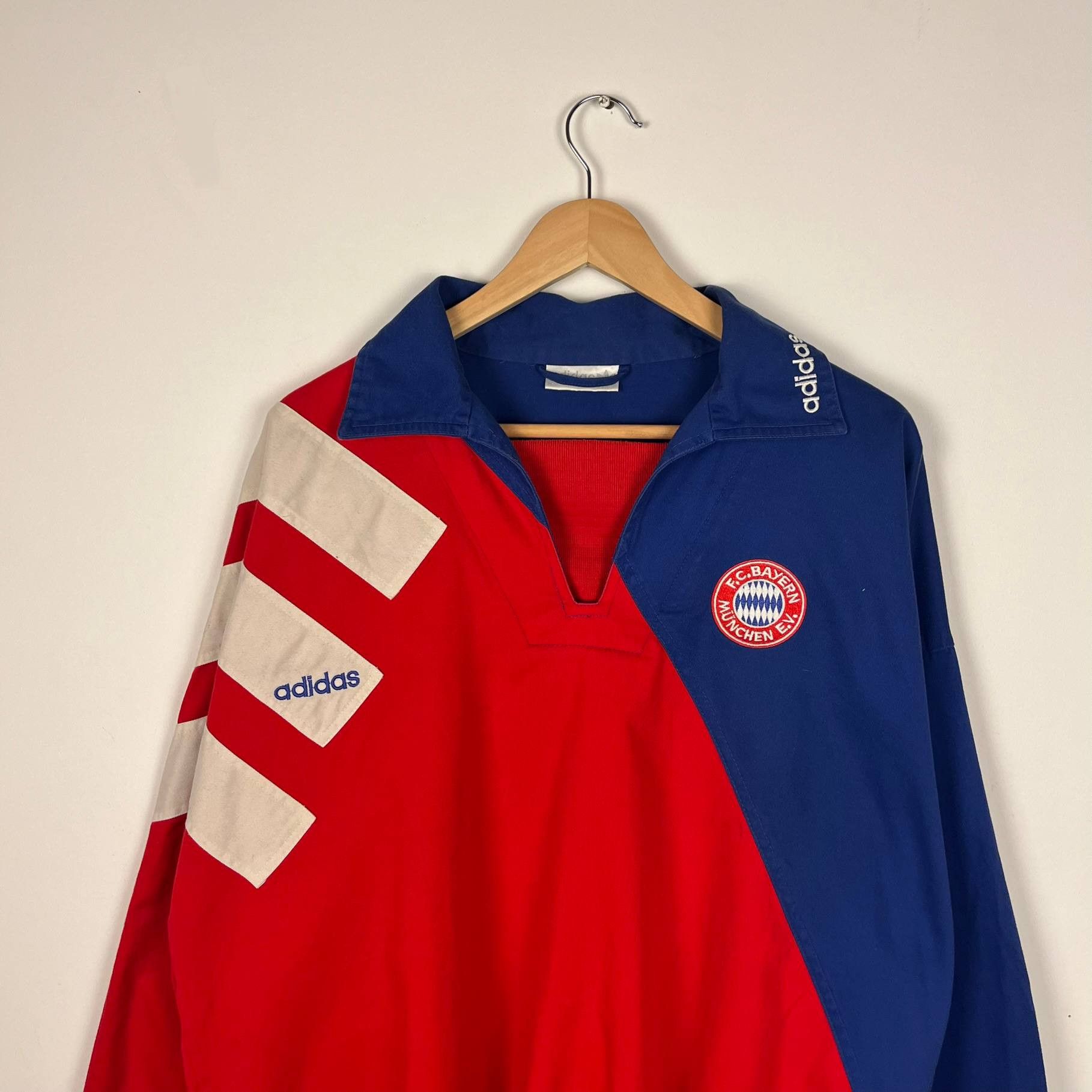 Adidas Bayern Munich Drill Top 1993/95 Soccer Sweatshirt Kit