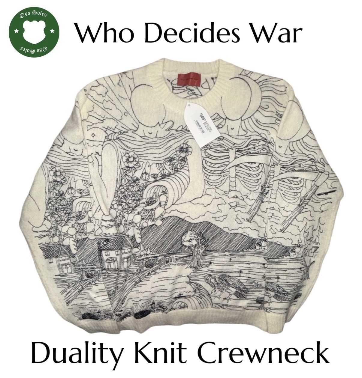 Who Decides War Who Decides War Duality Knit Crewneck XXL Size US XXL / EU 58 / 5 - 1 Thumbnail
