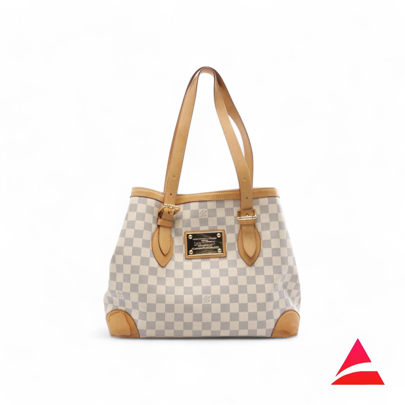 Louis Vuitton Louis Vuitton - Hampstead MM Damier Azur Handbag Leather Size ONE SIZE - 1 Thumbnail