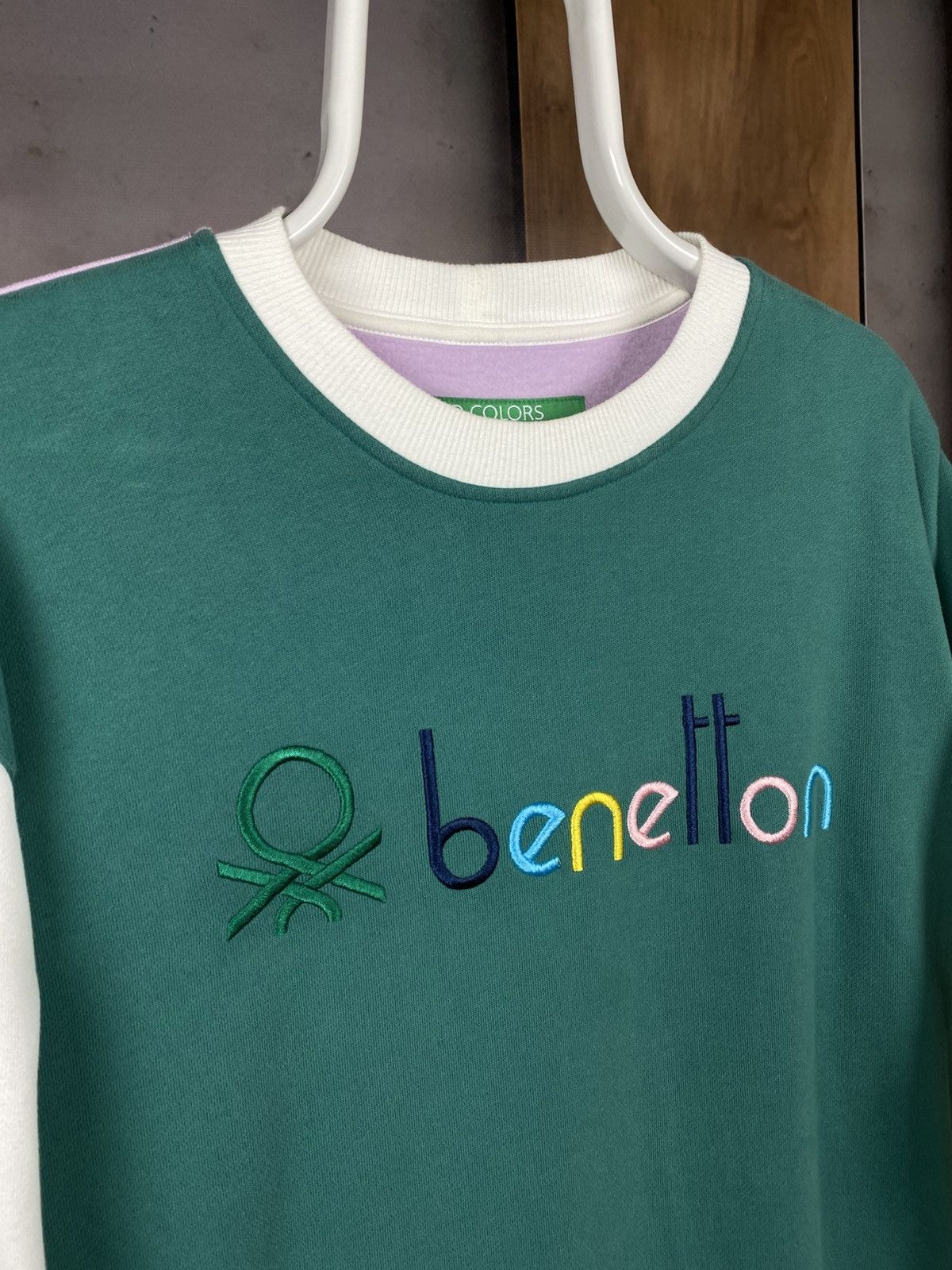 Benetton 🔥Sweatshirt United Colors Of Benetton Made In Italy Luxury🔥 Size US M / EU 48-50 / 2 - 2 Thumbnail