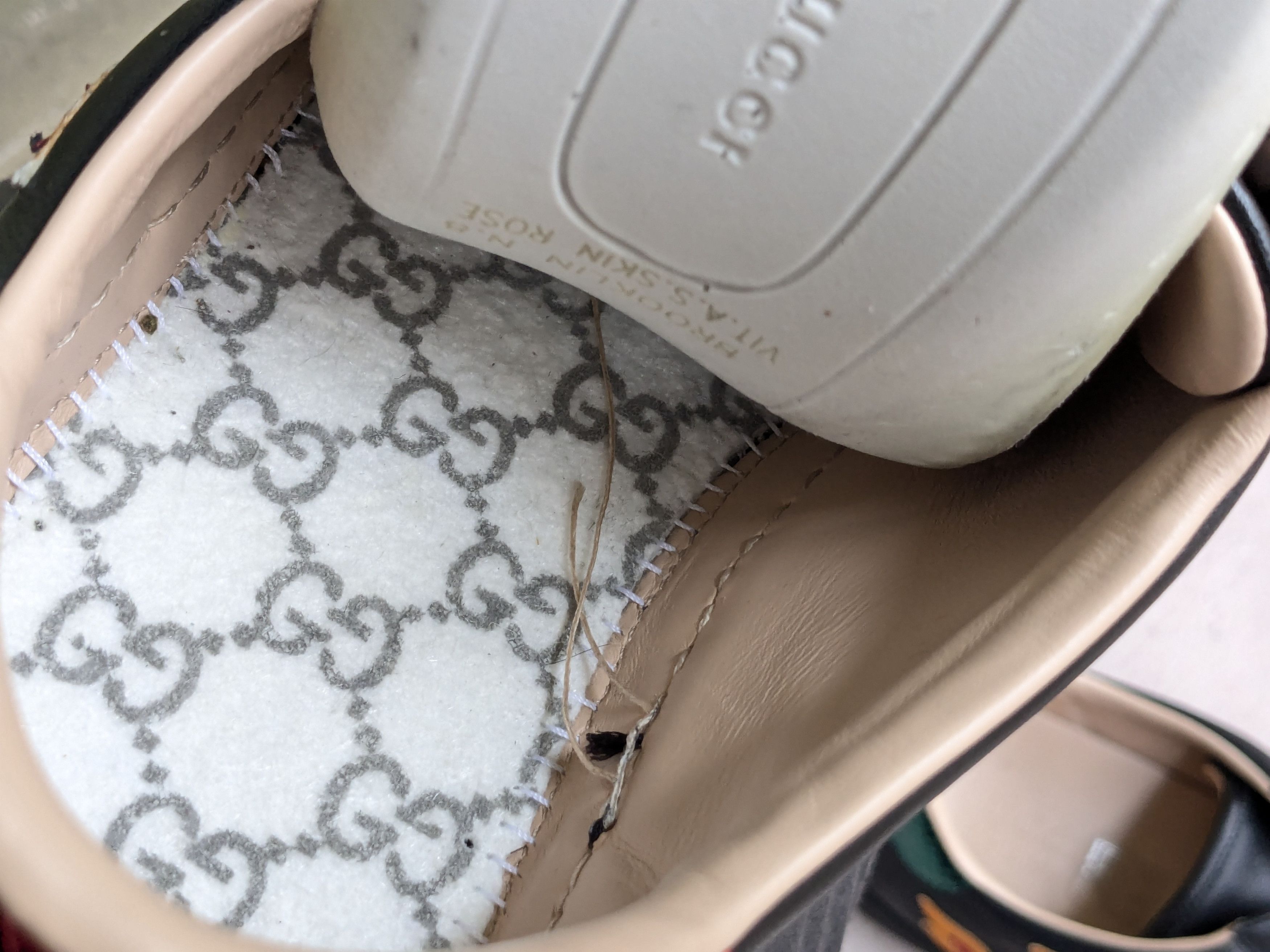 Gucci Gucci Ace Sneakers Fire Flame 8.5 Logo Low Tops 440724 Size US 8.5 / EU 41-42 - 10 Thumbnail