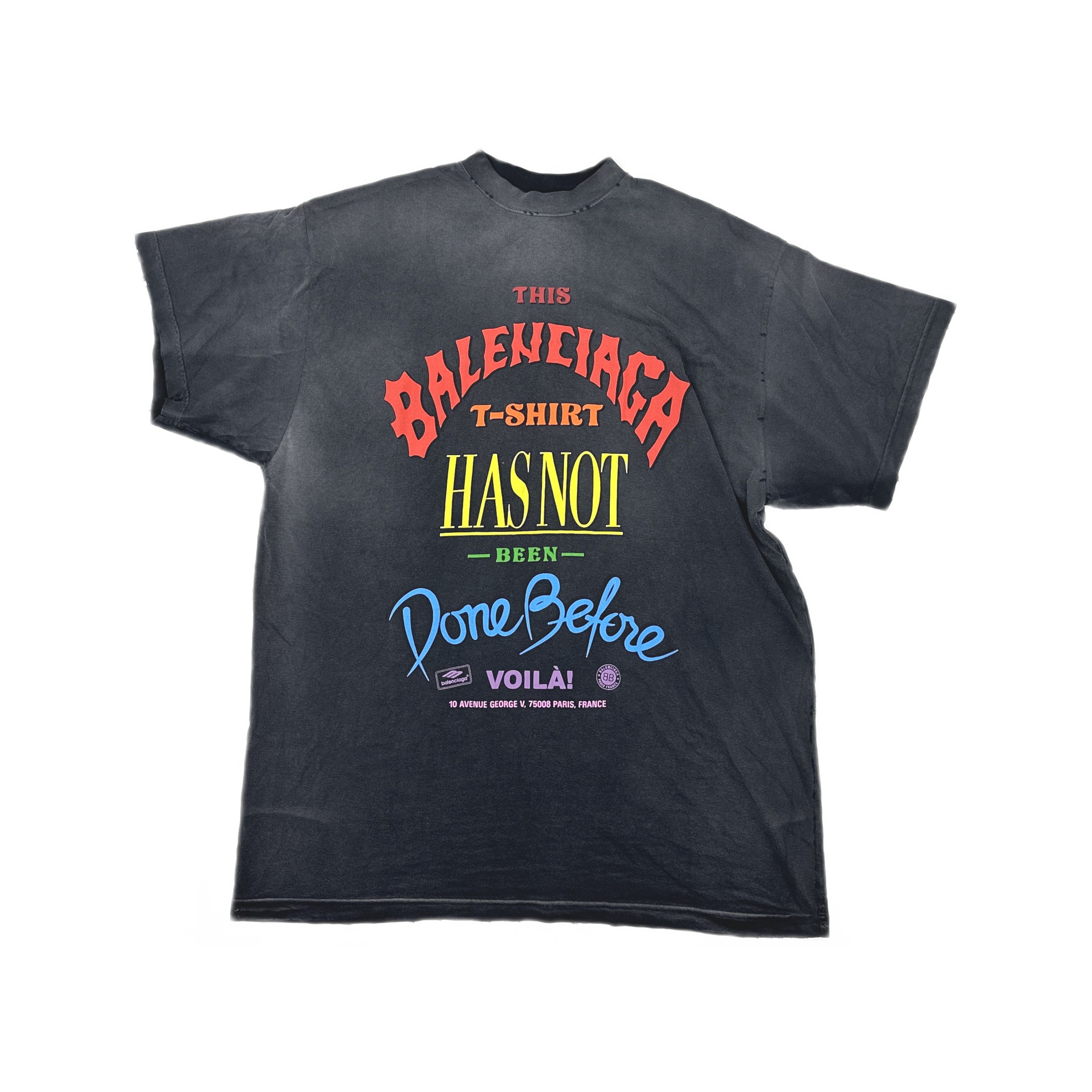 Balenciaga Balenciaga Done Before Logo T-Shirt Size M Size US M / EU 48-50 / 2 - 1 Thumbnail