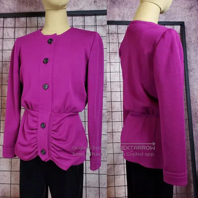 Givenchy Givenchy Pink Wool Long Sleeve Cardigan . Size M / US 6-8 / IT 42-44 - 2 Thumbnail