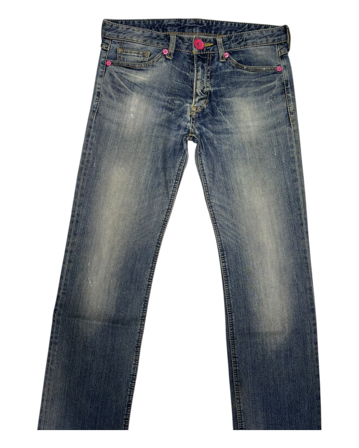 Hysteric Glamour × If Six Was Nine × Japanese Brand Vintage Co&Lu CocoLulu Embroidery Slim Fit Distressed Denim Size 32" / US 10 / IT 46 - 6 Thumbnail