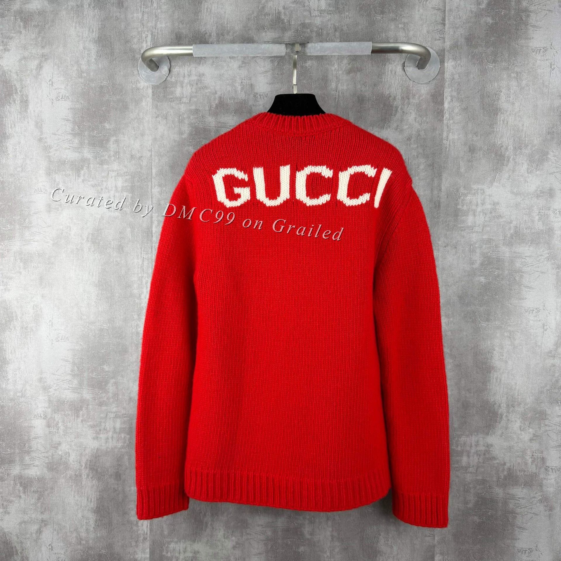 Gucci Gucci Back Logo Wool Knit Sweater Size XS / US 0-2 / IT 36-38 - 1 Thumbnail