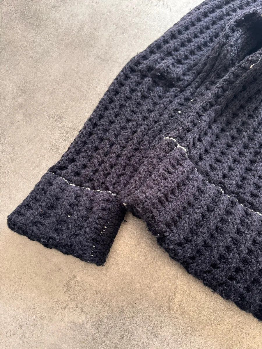 Designer × Maison Margiela × Vintage FW2012 Maison Margiela x H&M Wool Navy Cable Knit Sweater Size US M / EU 48-50 / 2 - 4 Thumbnail