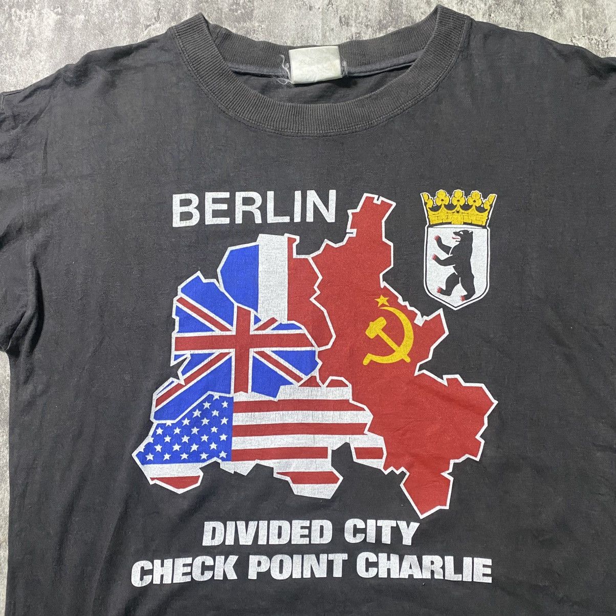 Band Tees Rare Vintage 80's Berlin West Sectors Pre Unified Tshirt Size US M / EU 48-50 / 2 - 2 Thumbnail