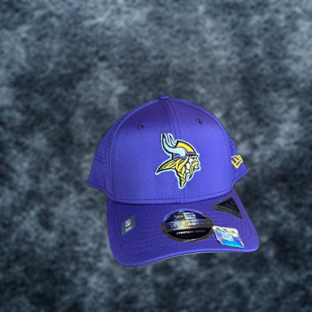 New Era New Era Minnesota Vikings NFL Purple 9FIFTY Stretch Snapback Hat Mens NWT Size ONE SIZE - 1 Thumbnail