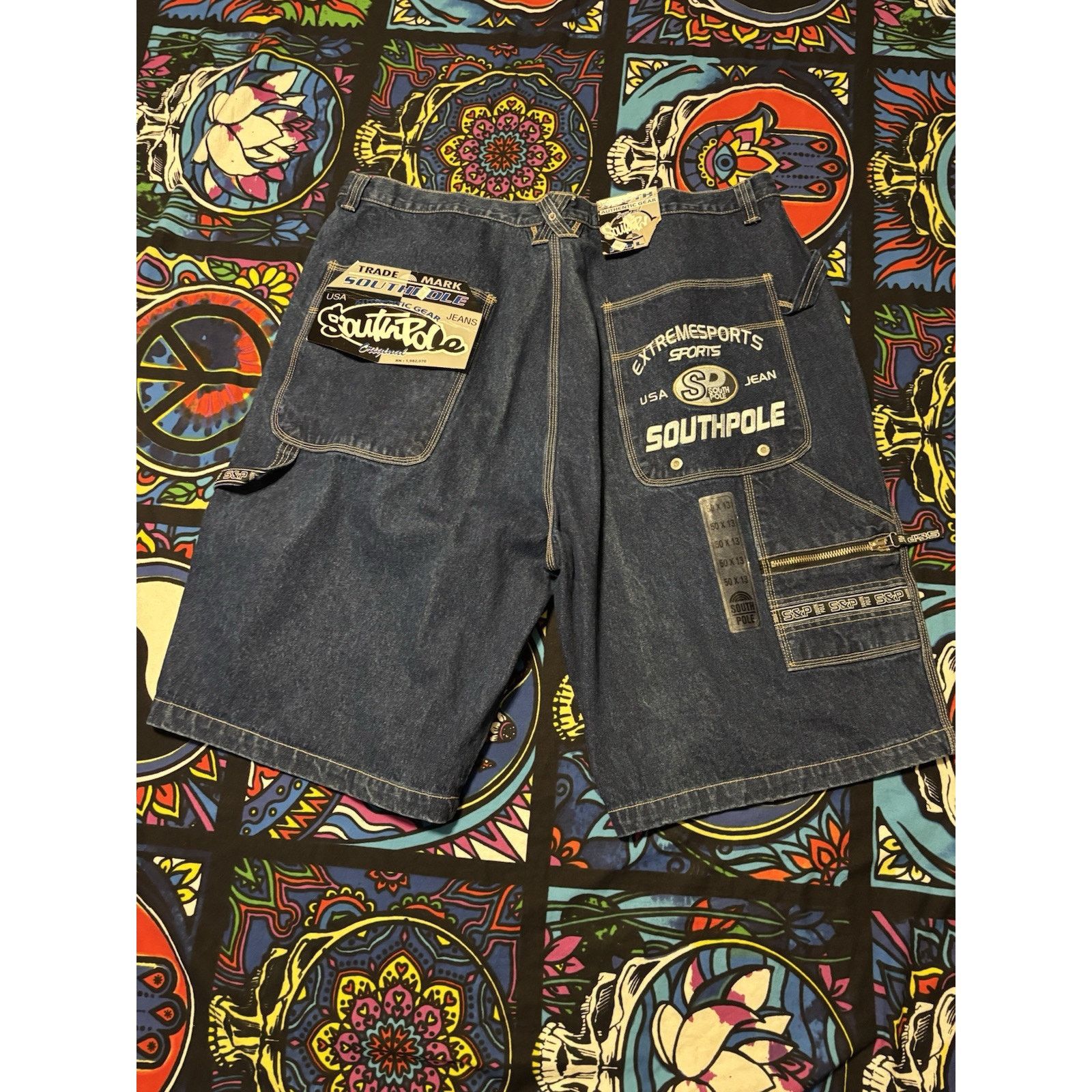 Other Vintage y2k southpole denim NWT 50 x 13 jorts shorts Size US 28 / EU 44 - 1 Thumbnail
