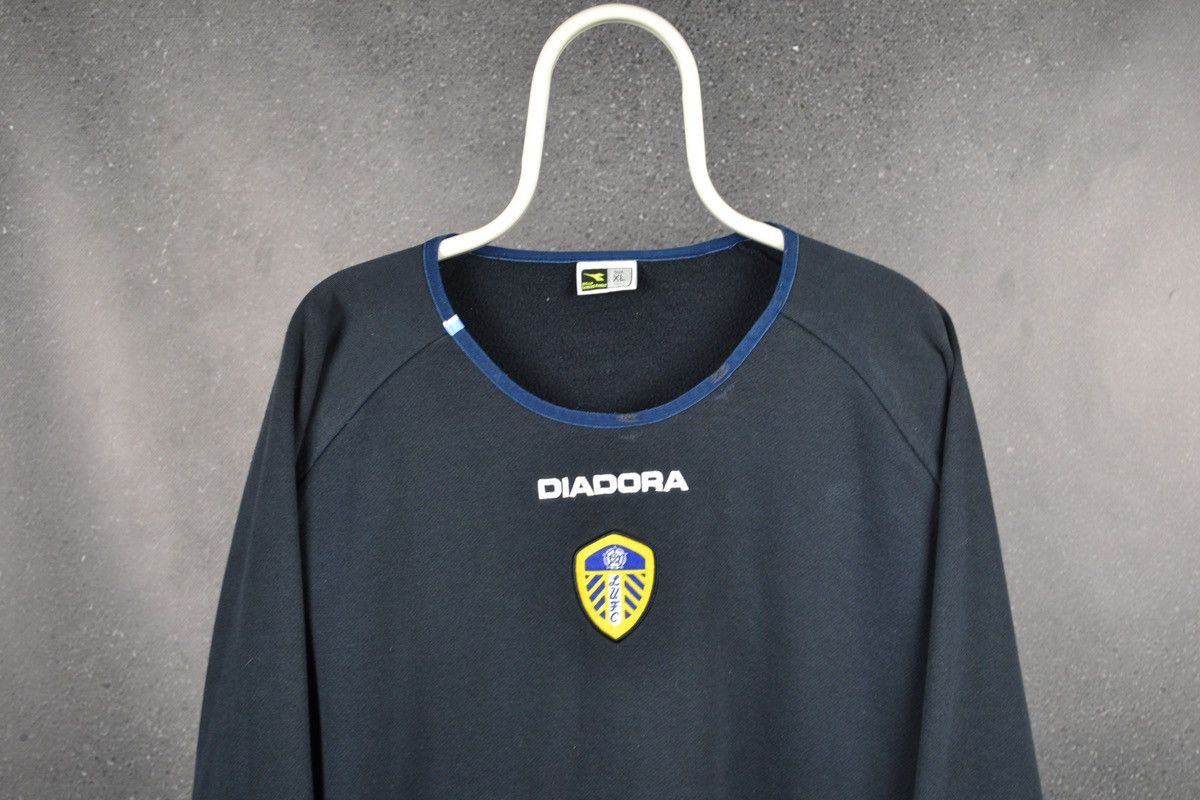 Diadora × Vintage Leeds United Vintage Football Diadora Soccer Sweatshirt Size US XL / EU 56 / 4 - 3 Thumbnail