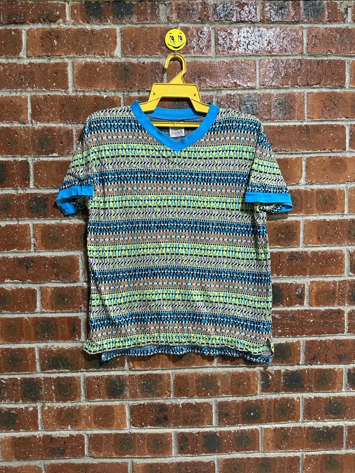 Designer × Enrico Coveri × Vintage Vintage Enrico Coveri Over Print Faded Tee Size US M / EU 48-50 / 2 - 1 Thumbnail