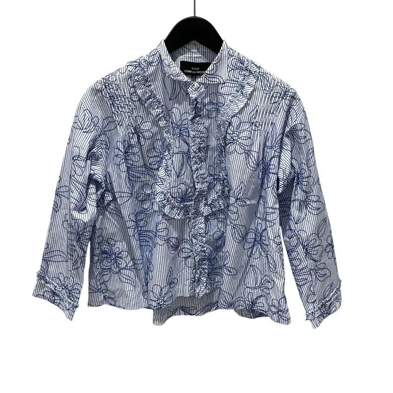 Other Comme Des Garcons Line Drawing Flower Shirt Size S / US 4 / IT 40 - 1 Thumbnail