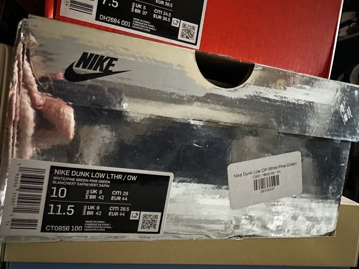 Nike × Off-White Nike Off White Dunk Low Green Size US 10 / EU 43 - 5 Thumbnail