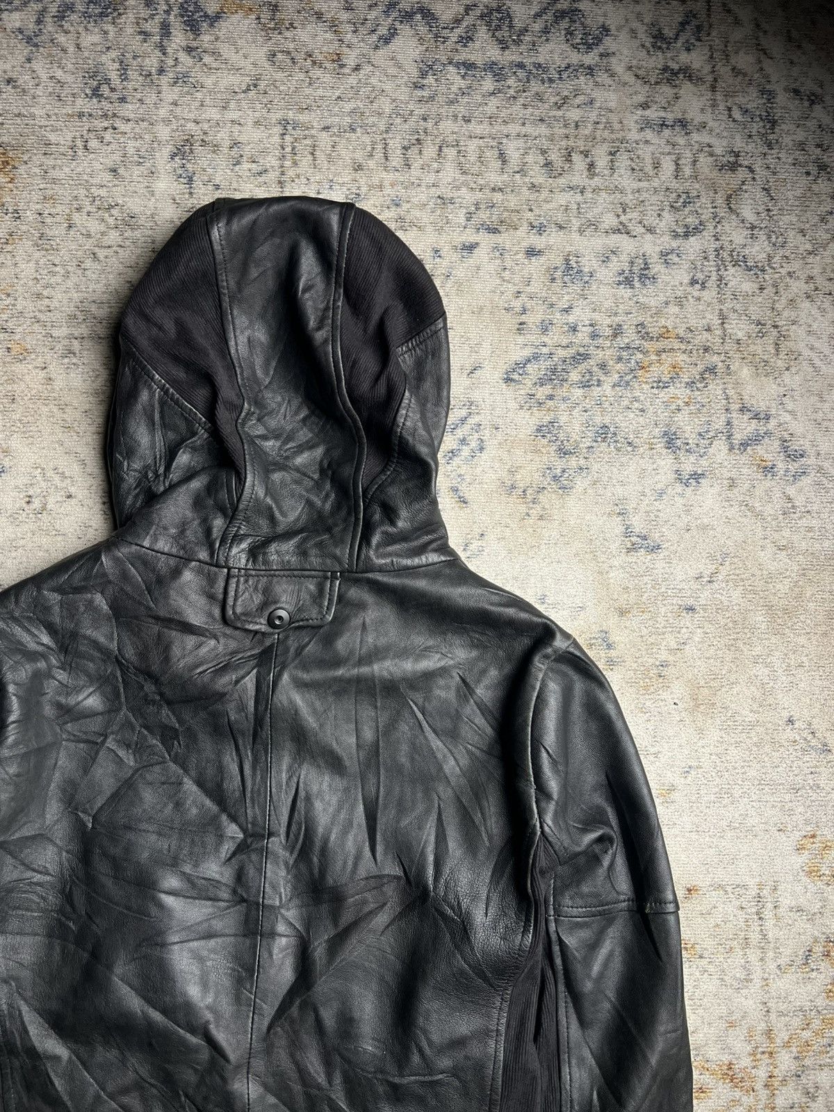 14th Addiction No Id Japan Leather Hybrid Bono Jacket Iswn Lgb Vkei Kmrii Size US M / EU 48-50 / 2 - 5 Thumbnail