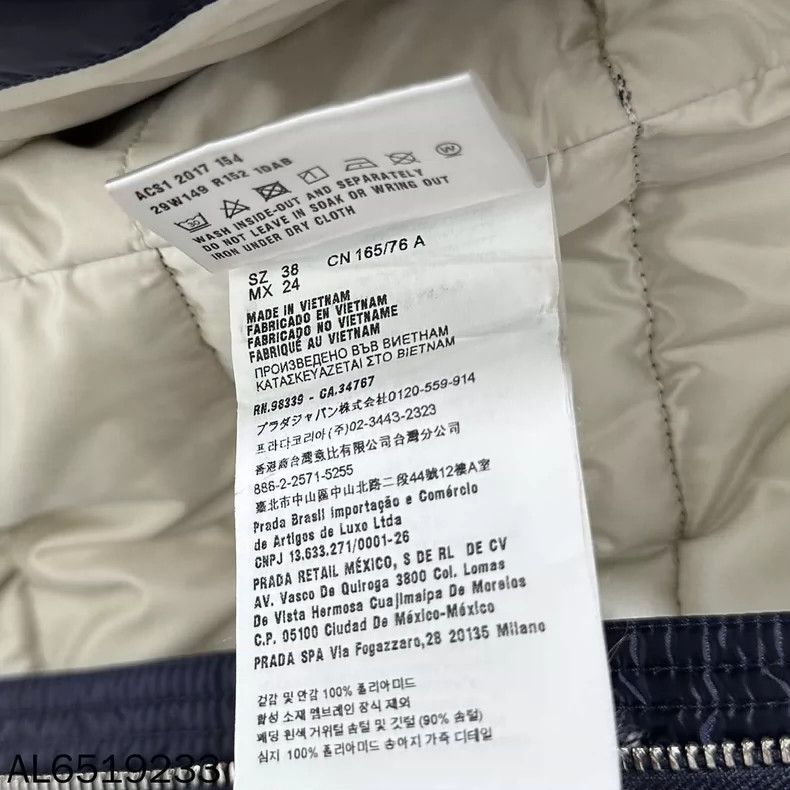 Prada Prada Size 38 Triangle sleeve label cotton jacket 2502-Ne Size XS / US 0-2 / IT 36-38 - 6 Thumbnail