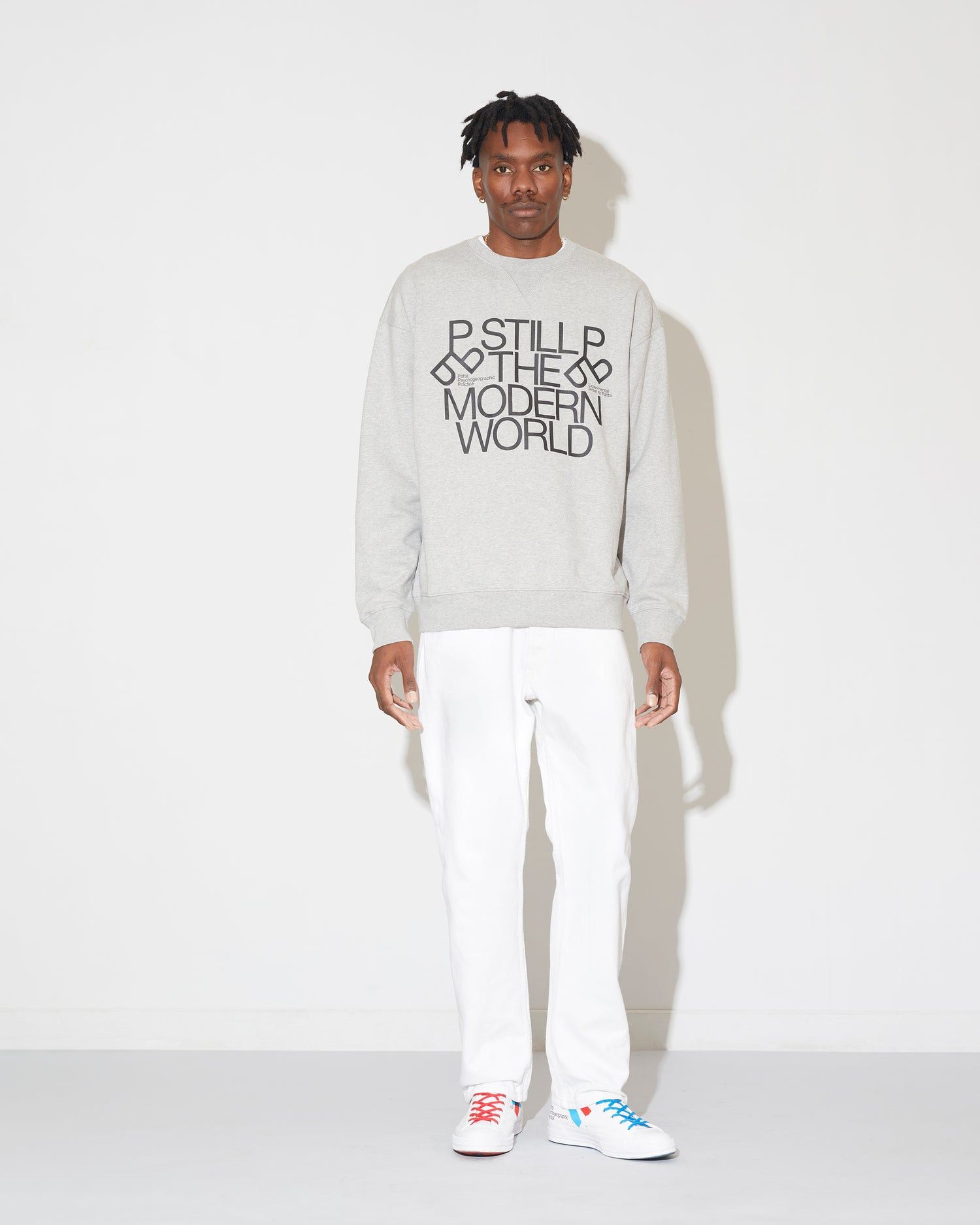Designer × Patta Patta x Experimental Jetset Crewneck Sweatshirt Grey Size M Size US M / EU 48-50 / 2 - 2 Thumbnail