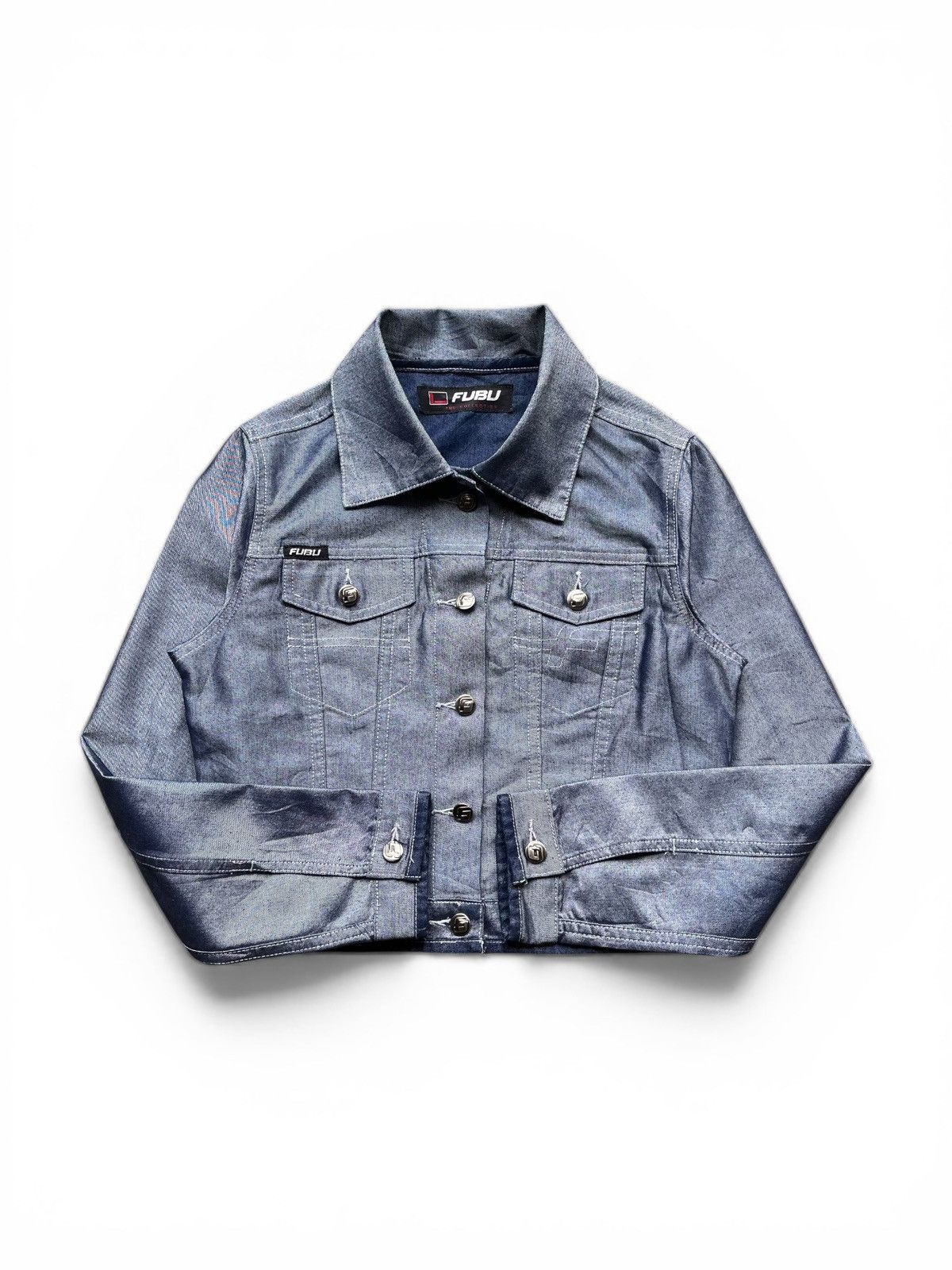 Fubu Fubu Collection Denim Jacket Cropped Size US S / EU 44-46 / 1 - 2 Thumbnail
