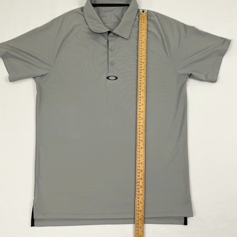 Oakley Oakley Polo Shirt Mens L Gray Hydrolix Active Performance Golf Casual Sports Logo Short Sleeve Regular Fit Polo Men Size US L / EU 52-54 / 3 - 3 Thumbnail