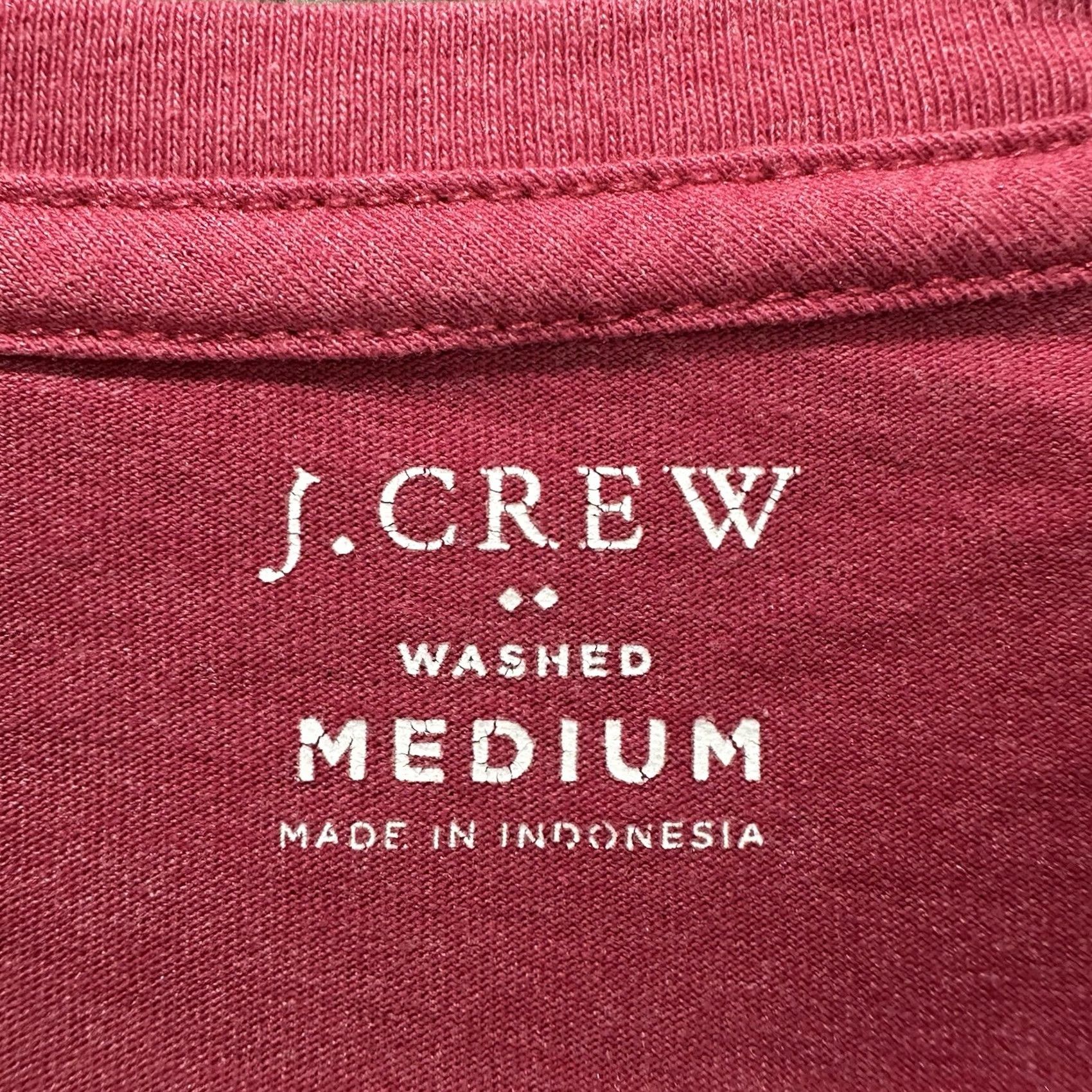 J.Crew J Crew T-Shirt Mens Medium Coral Red/Pink Casual Crewneck Tee GUC Size US M / EU 48-50 / 2 - 4 Thumbnail