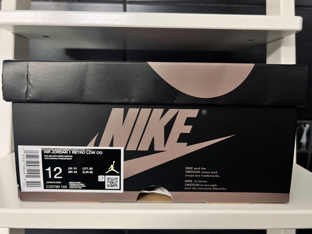 Jordan Brand Air Jordan 1 Low Mocha Size US 12 / EU 45 - 3 Thumbnail